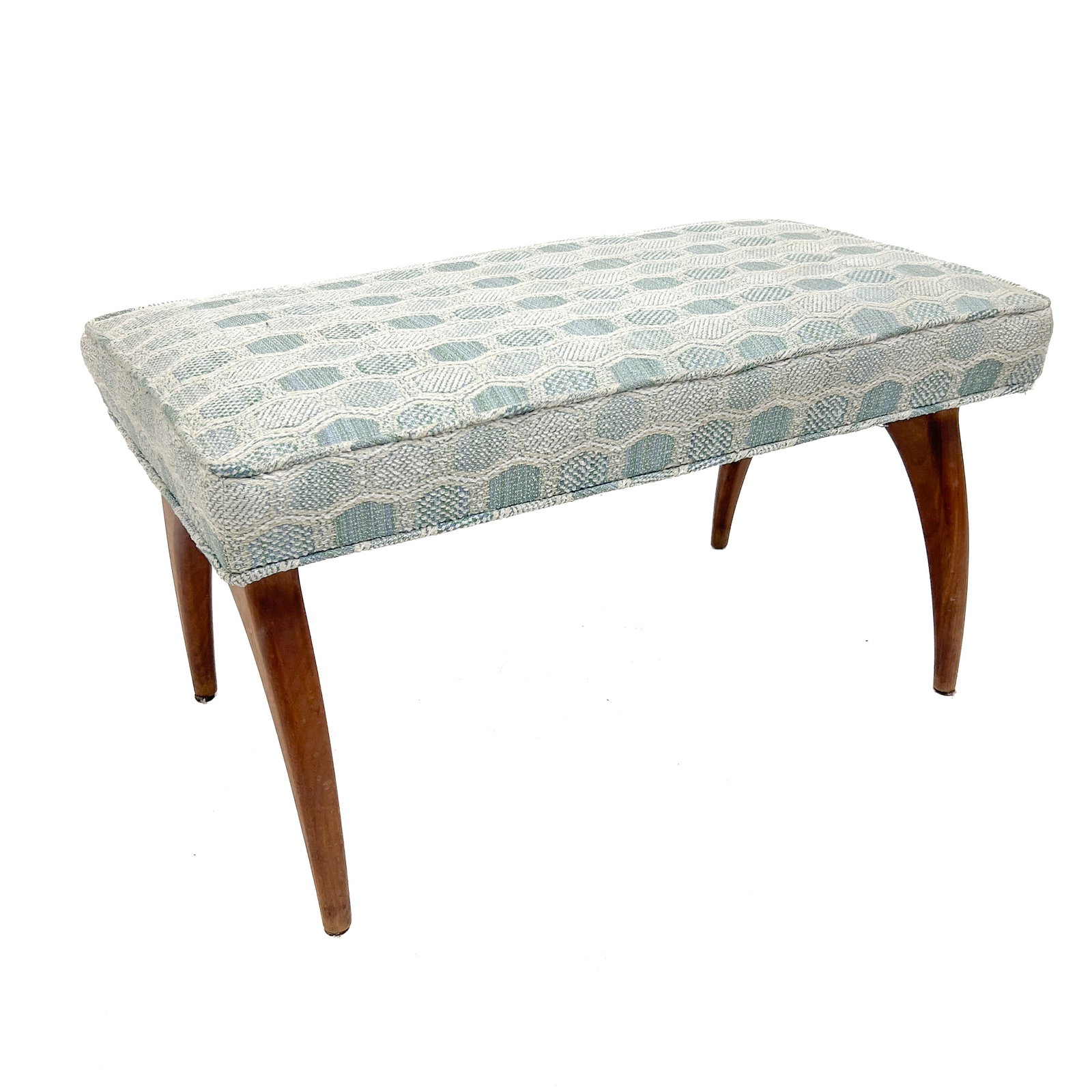 A Mid-Century Modern Upholstered Teak Bench (1 of 5)