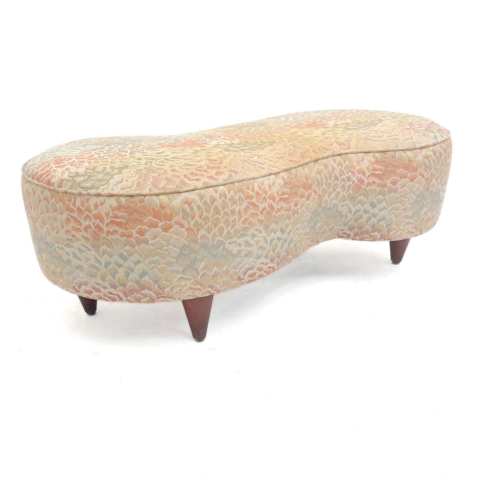 Kagan-Style Kidney-Form Ottoman (1 of 4)