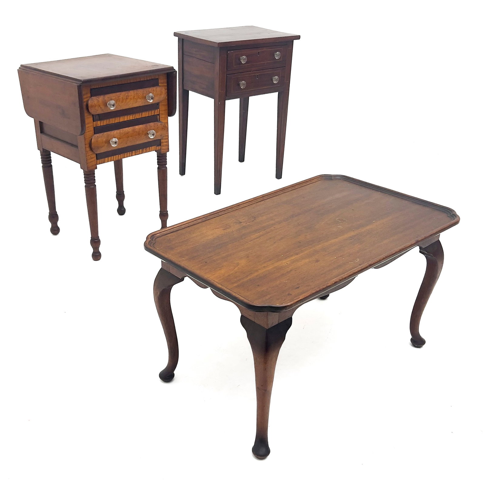 Three Antique Low Tables (1 of 4)