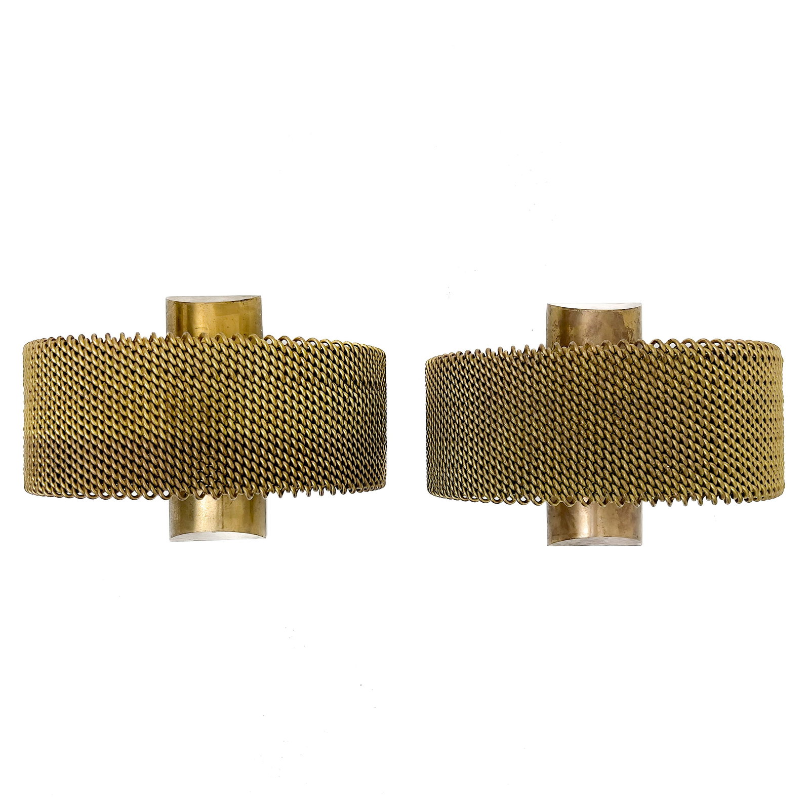 A Pair of Art Moderne Three-Light Bronze Sconces: Lot 96 A Pair of Art Moderne Three-Light Bronze Sconces (20th Century) Bronze each: 14 1/4 x 8 x 4 inches Description: A pair of Art Moderne heavy cast-bronze wall sconces, each featuring a semi-cylin