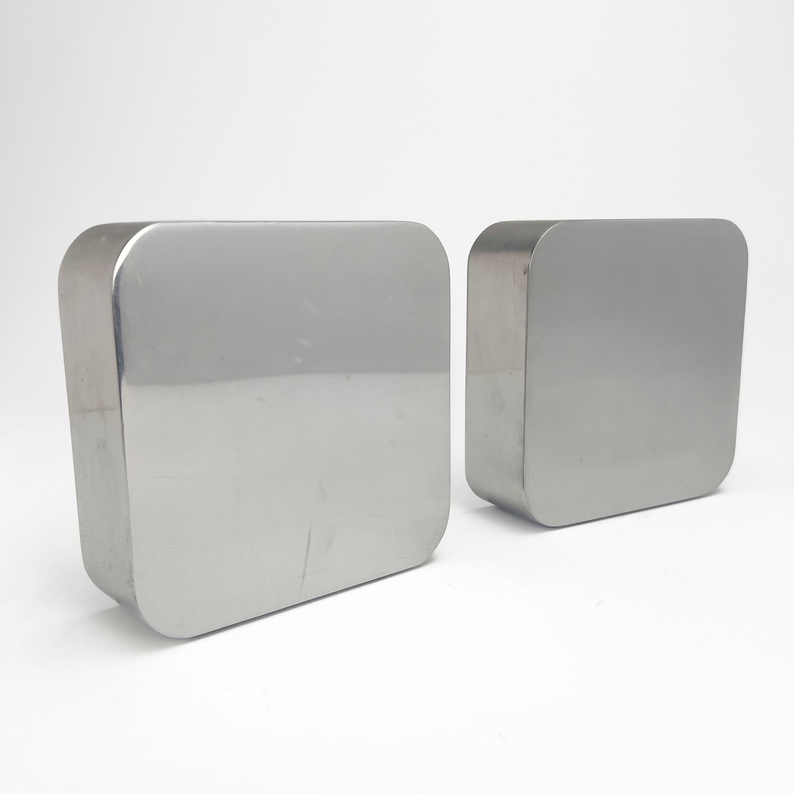 William Skarloff (Attributed) - Chrome Bookend Pair (1 of 3)