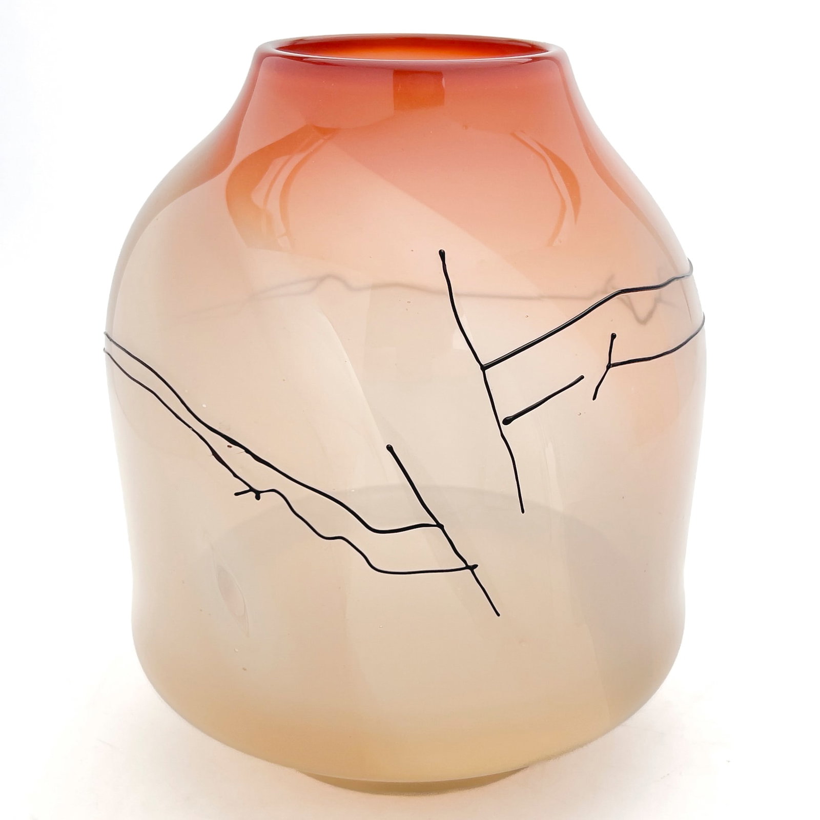 Jack Schmidt - Penland Studio Art Glass \”Basket\” Vessel (1 of 5)