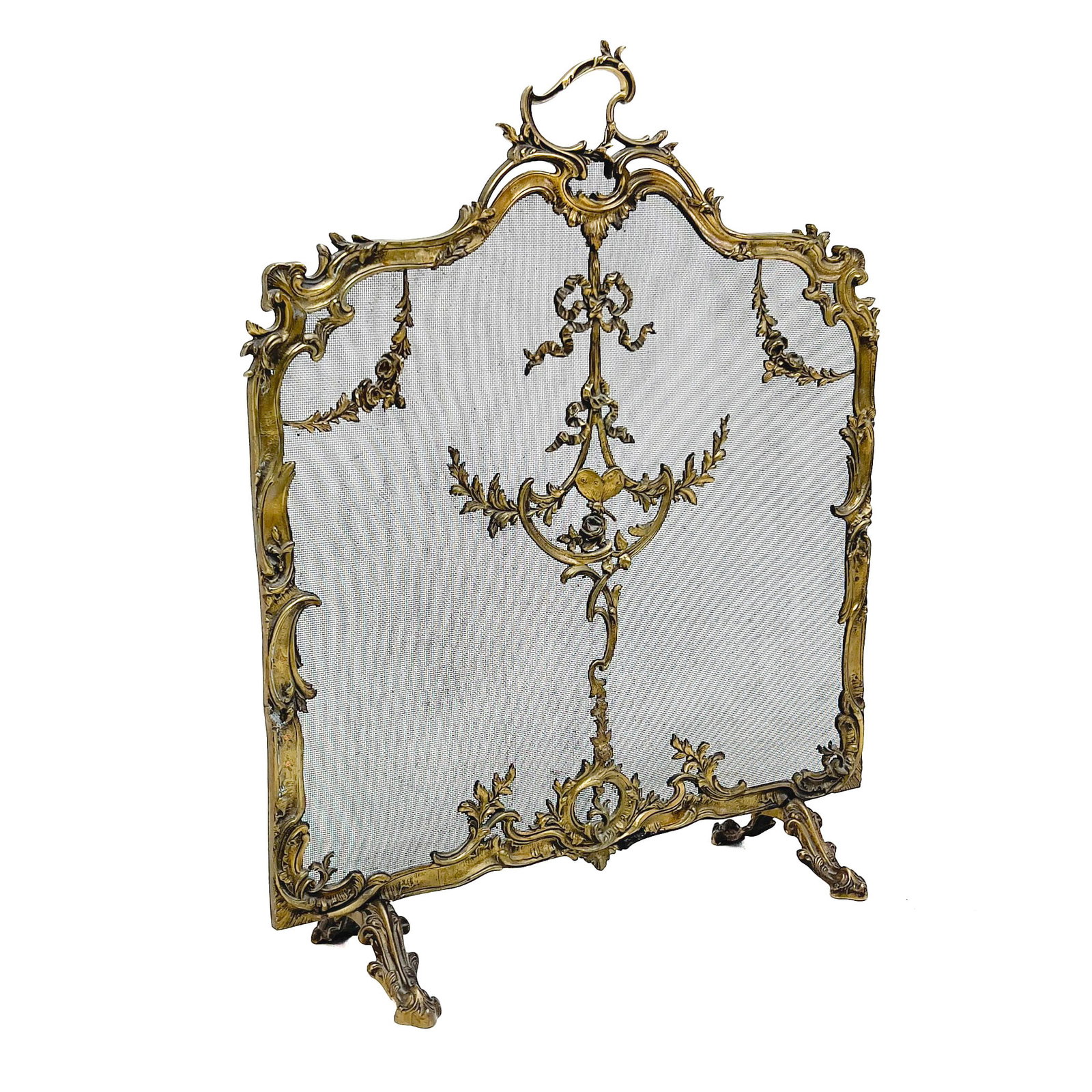 Louis XV Style Gilt Bronze Fire Screen (1 of 4)