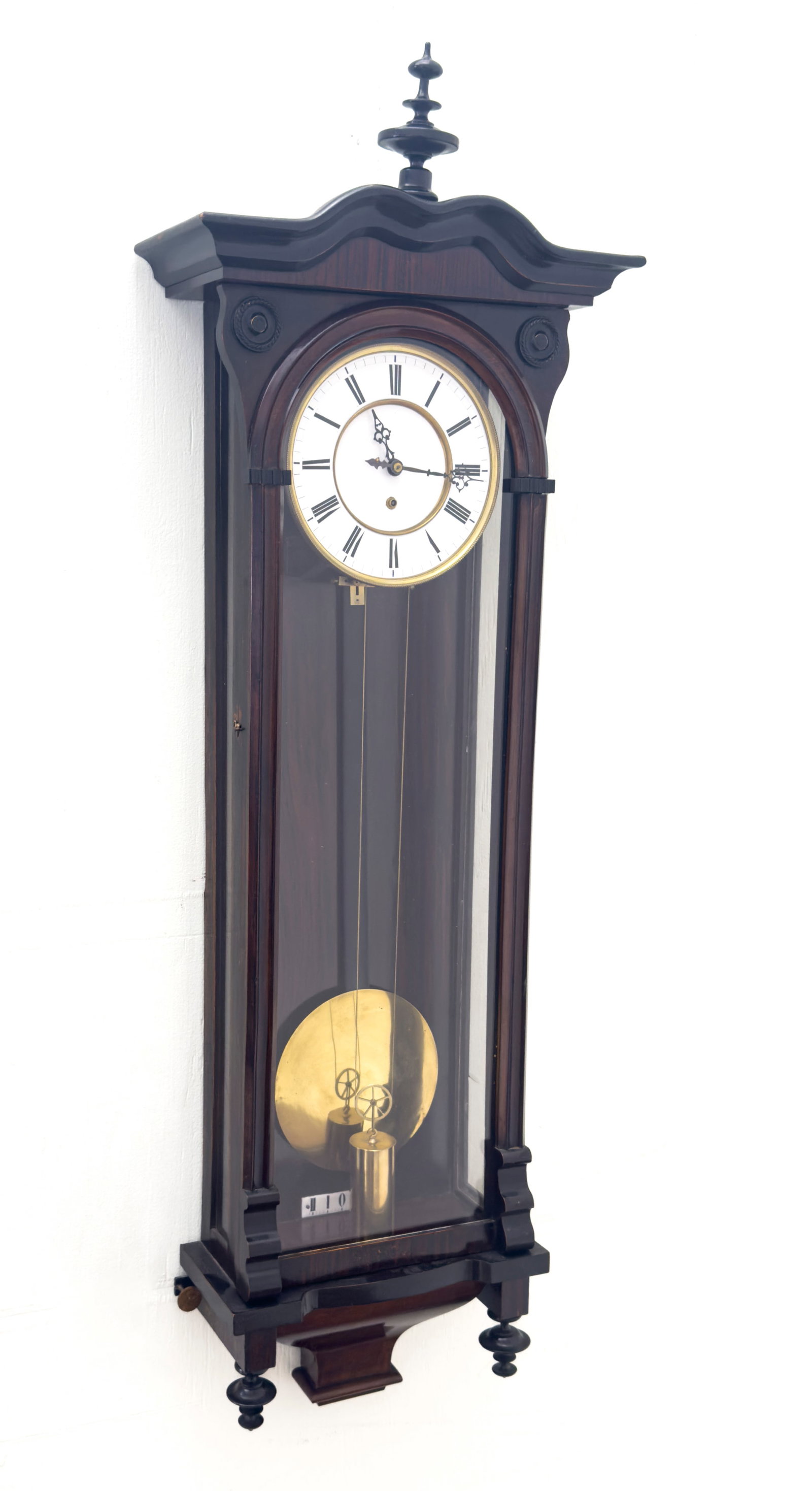 Long Case Regulator Clock: Lot 141 Long Case Regulator Clock 44 x 14 x 6 inches Provenance: From a Bayside Ny Collection