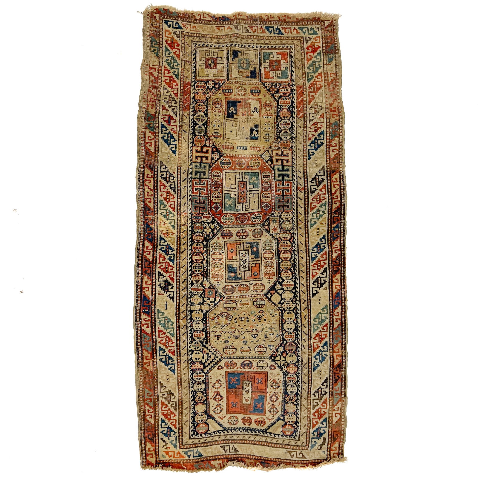 Antique Caucasian Shirvan Runner Rug (1 of 2)