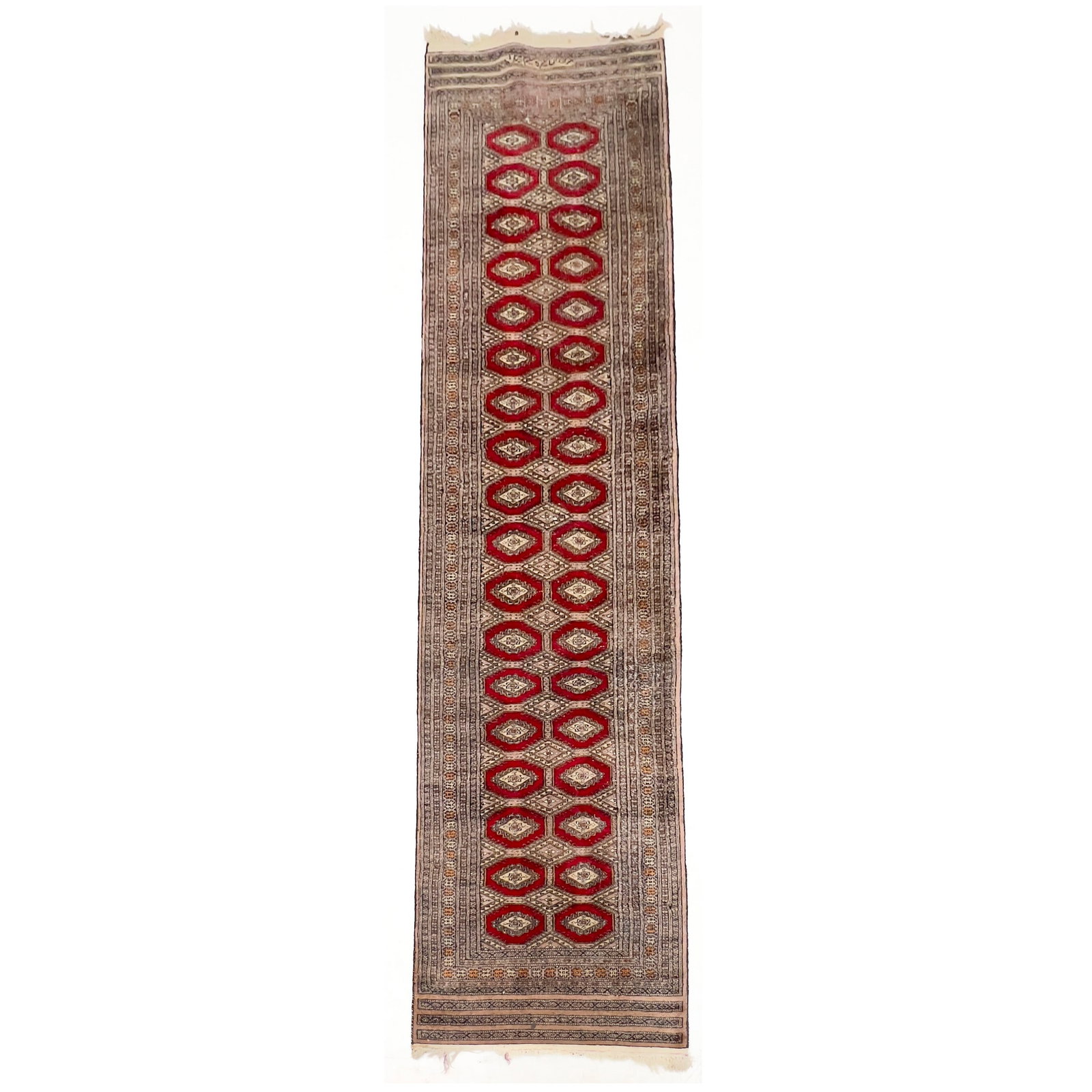 Pakistani Bokhara Runner, Signed Rug (1 of 4)