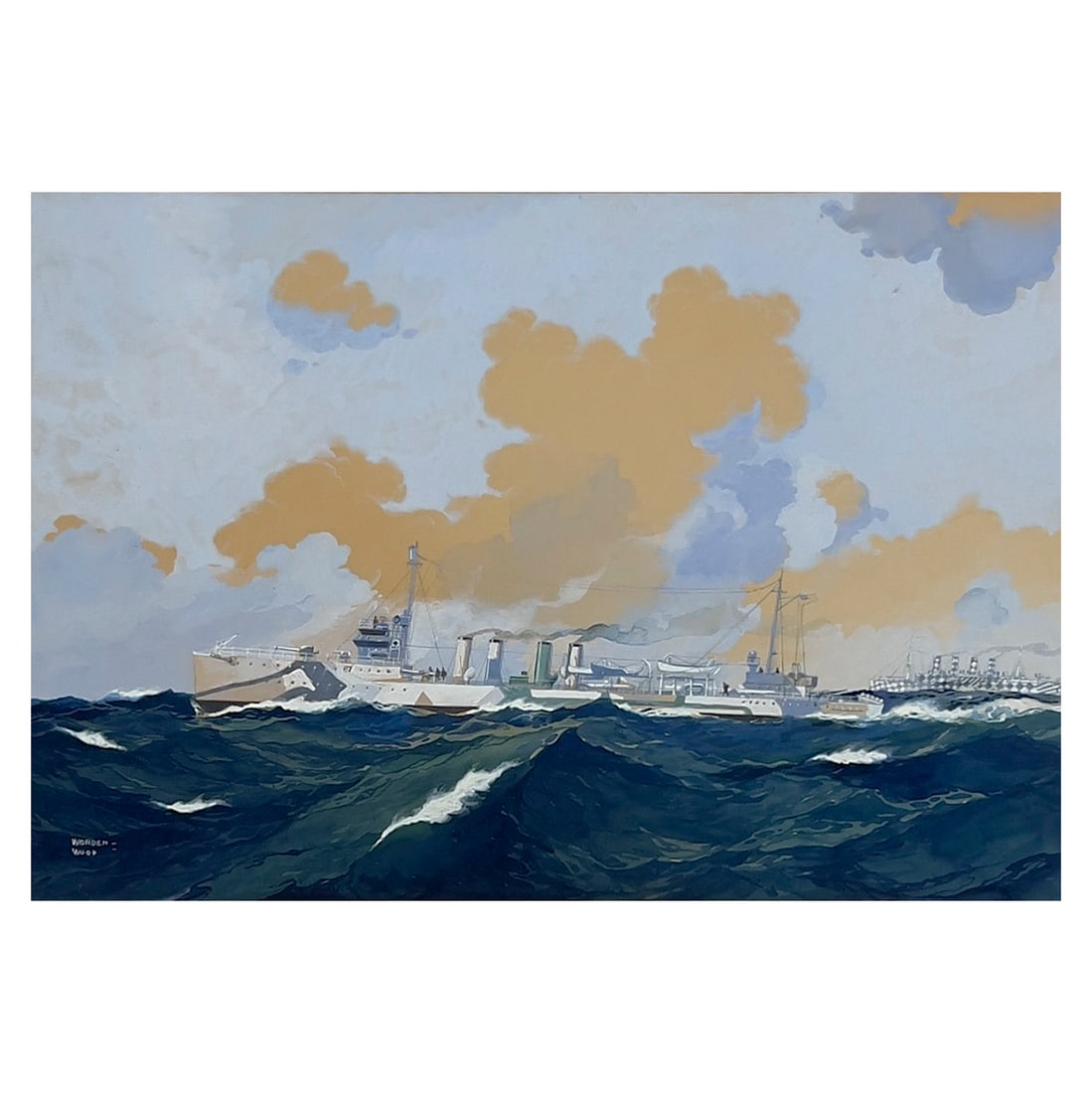 Worden Wood - U.S. Destroyer \”Wilkes\”, Queenstown Patrol (1 of 3)