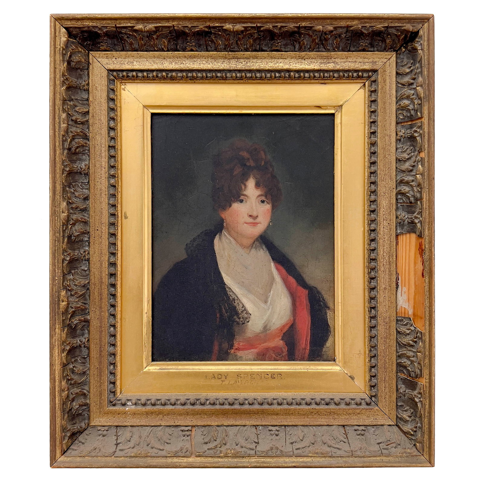 after Henry Raeburn - The Countess of Pembroke and Montgomery: Lot 40 after Henry Raeburn Scottish (1756-1823) The Countess of Pembroke and Montgomery paint on masonite 8 1/2 x 6 1/2 inches Frame details: framed, 13 1/2 x 11 1/2 inches frame says \”Lady