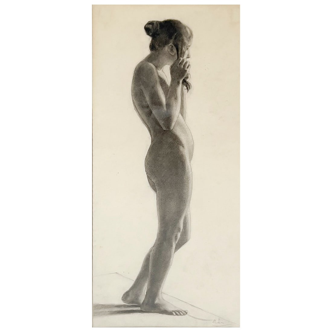 possibly Alphonse Legros - Untitled (Nude Figure) (1 of 3)
