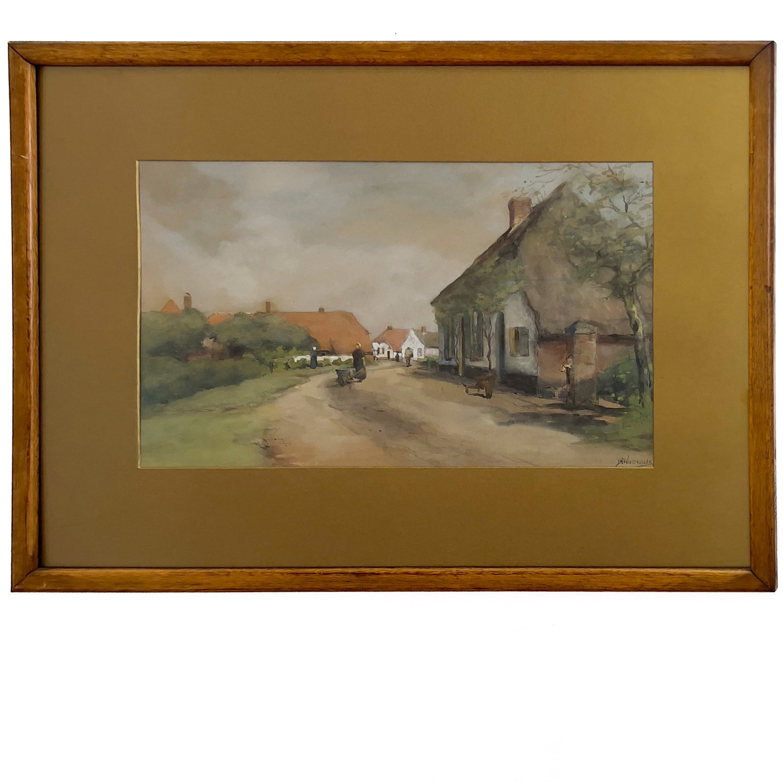 Jan Hillebrand Wijsmuller - Village Scene (1 of 2)