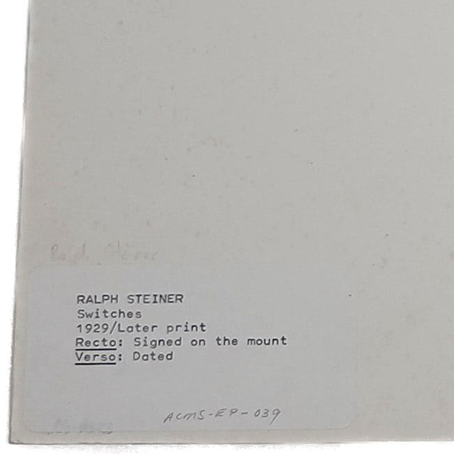 Ralph Steiner - Switches - 3