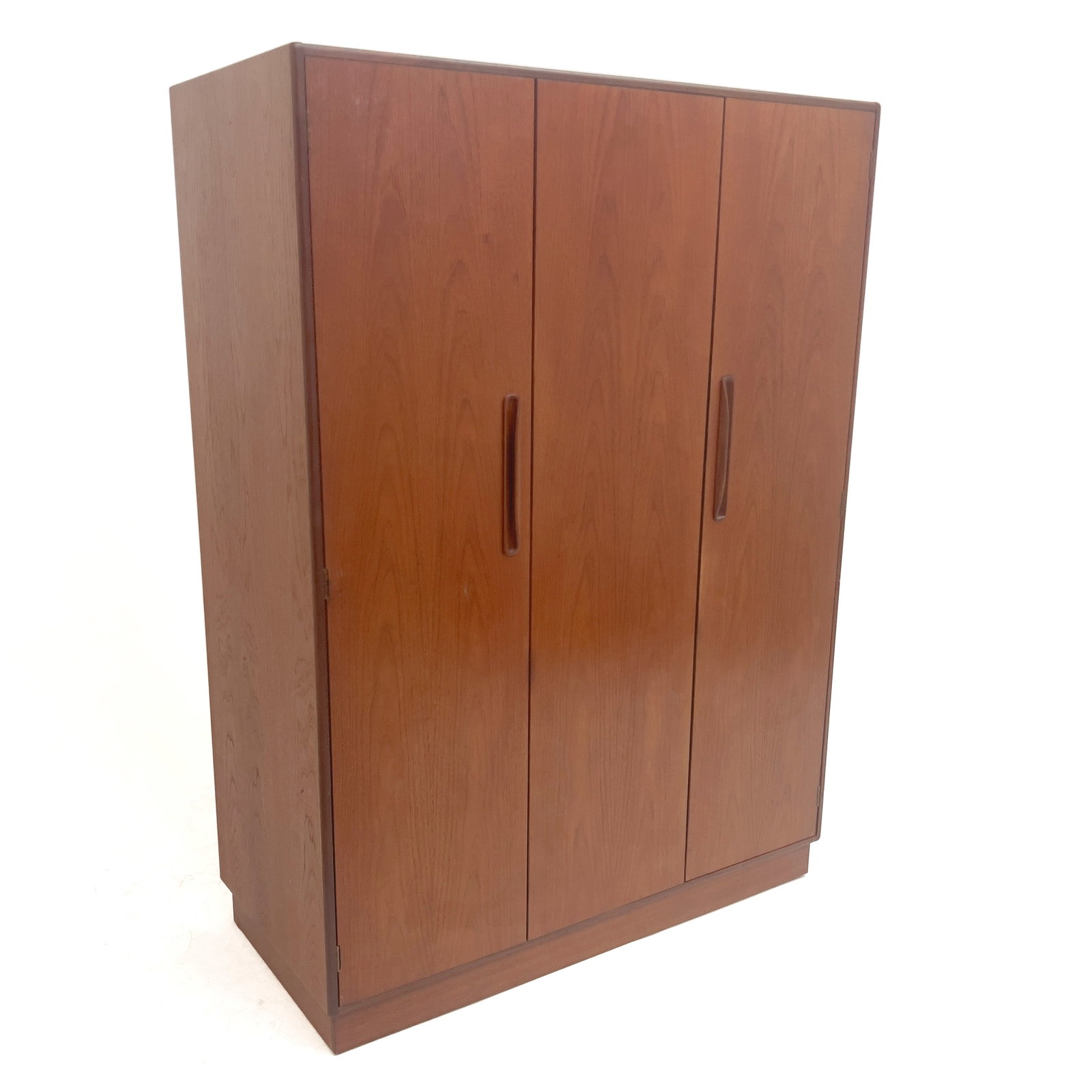 G-Plan - Mid-Century Modern Wardrobe: Lot 159 G-Plan British manufacturer (since 1953) Mid-Century Modern Wardrobe (c. 1960's) Teak wood, metal hardware 69 x 48 x 23 inches Description: An English mid-century modern teak wardrobe