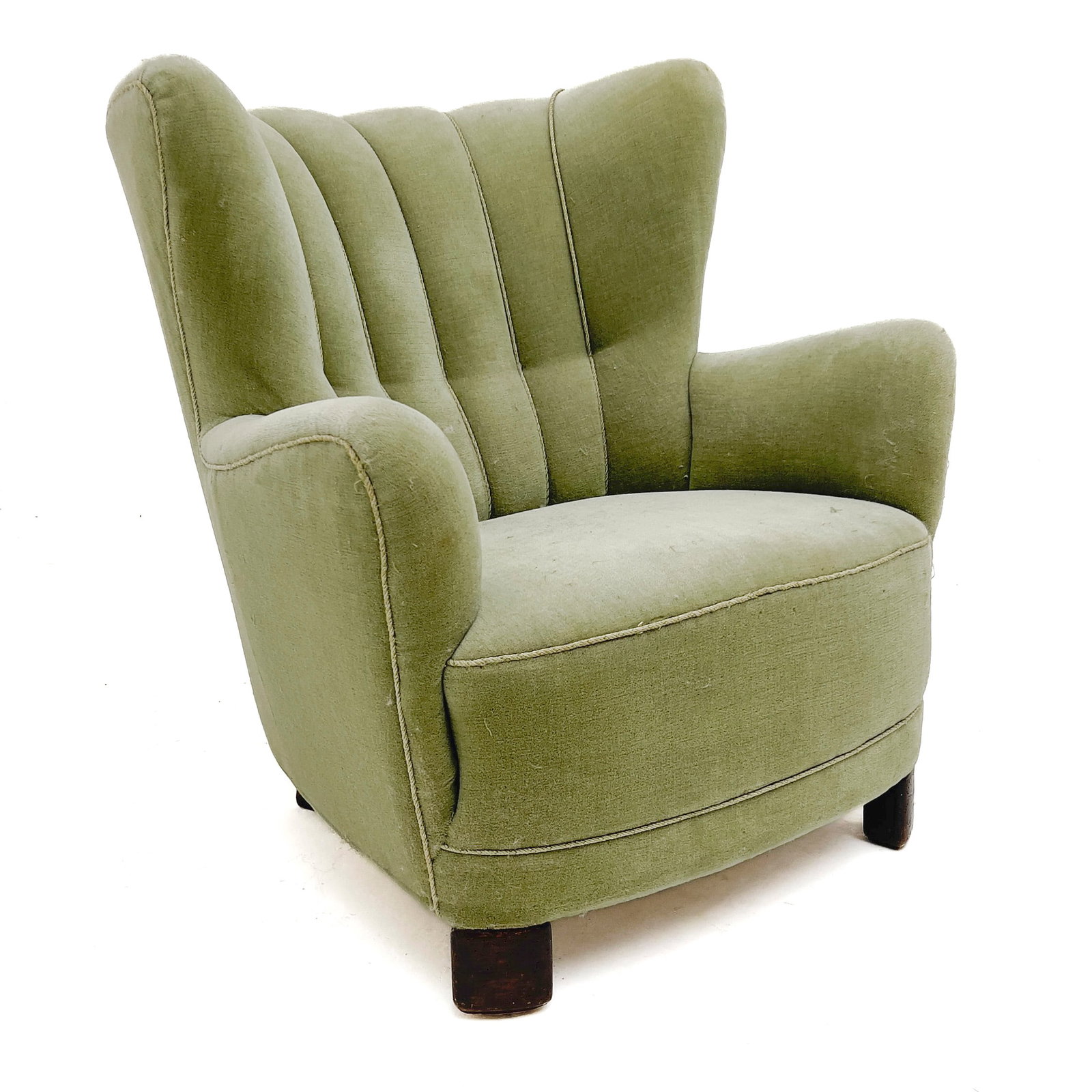 Danish Modern Wingback Armchair in the Style of Mogens Lassen (1 of 5)
