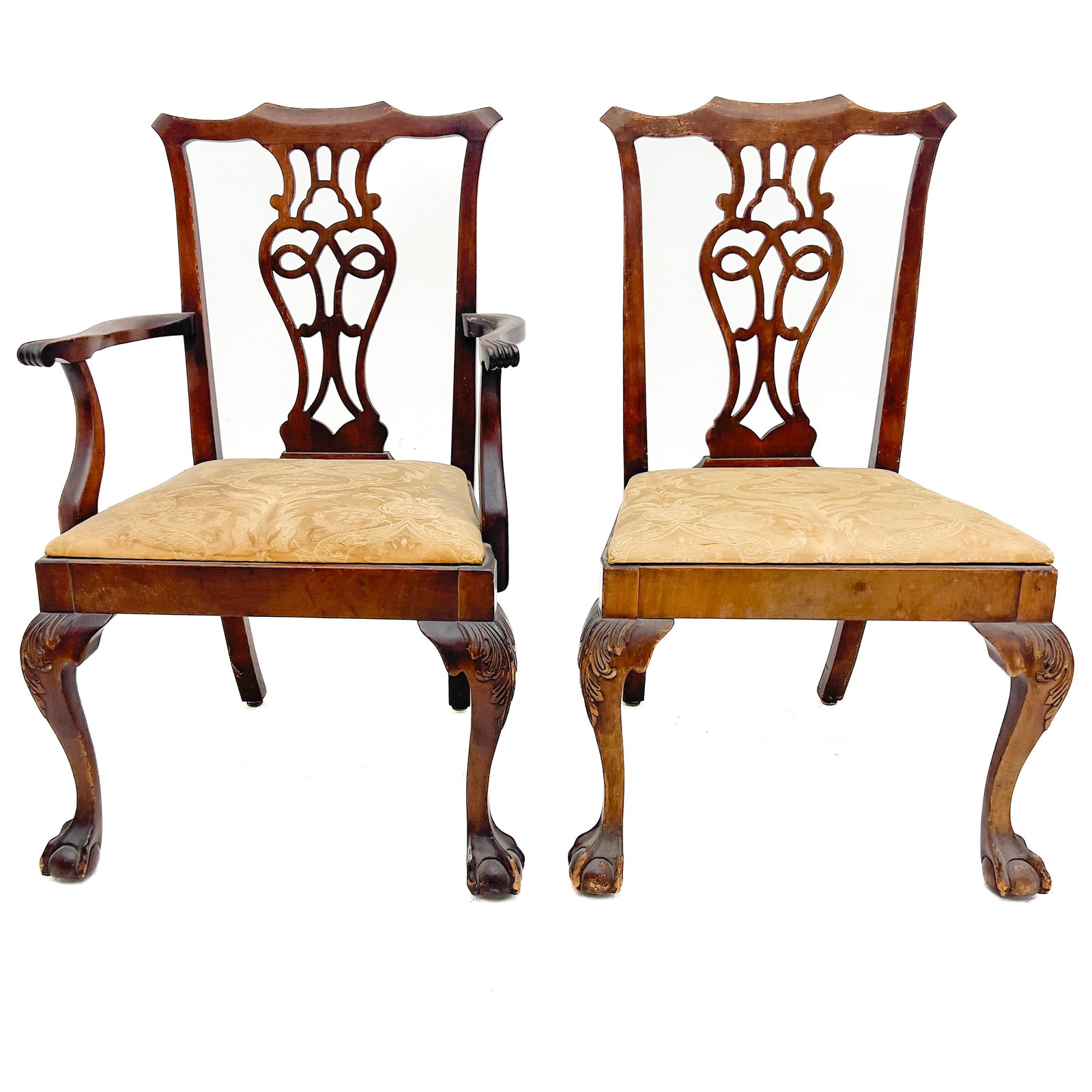 6 Chippendale Style Dining Chairs - 2