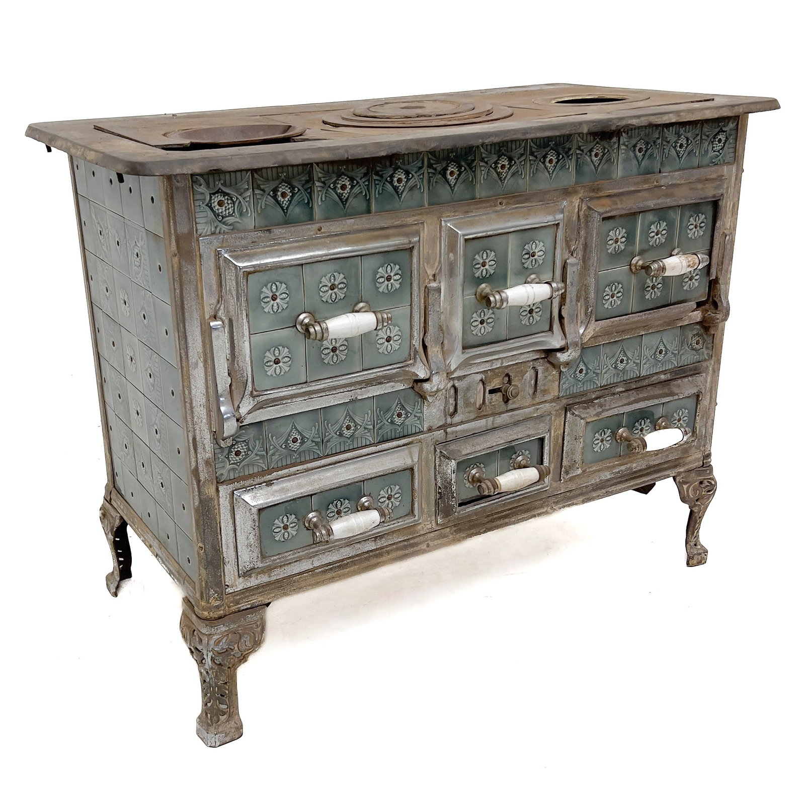Art Nouveau Tile Stove (1 of 6)