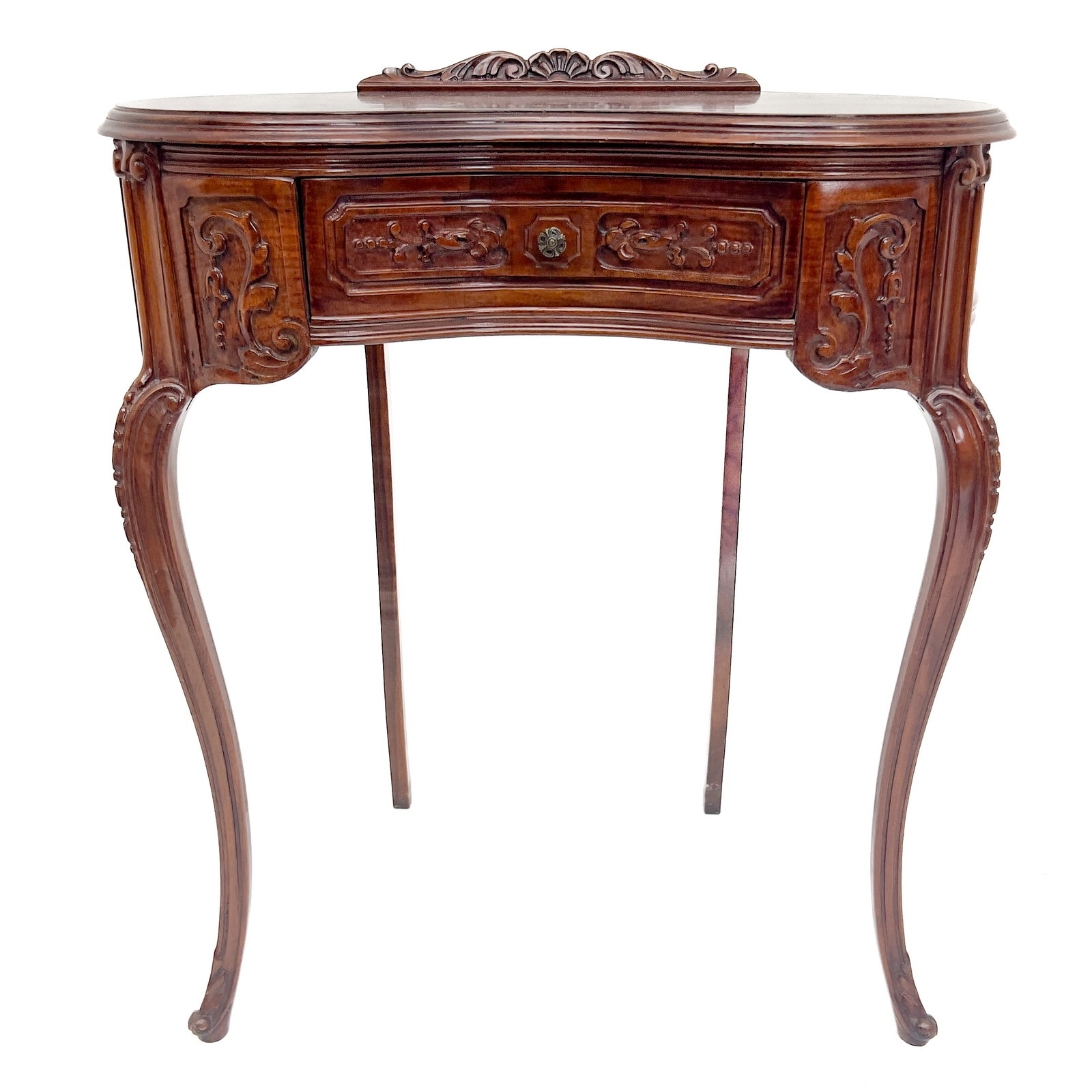Louis XV Style Walnut Writing Desk (1 of 3)