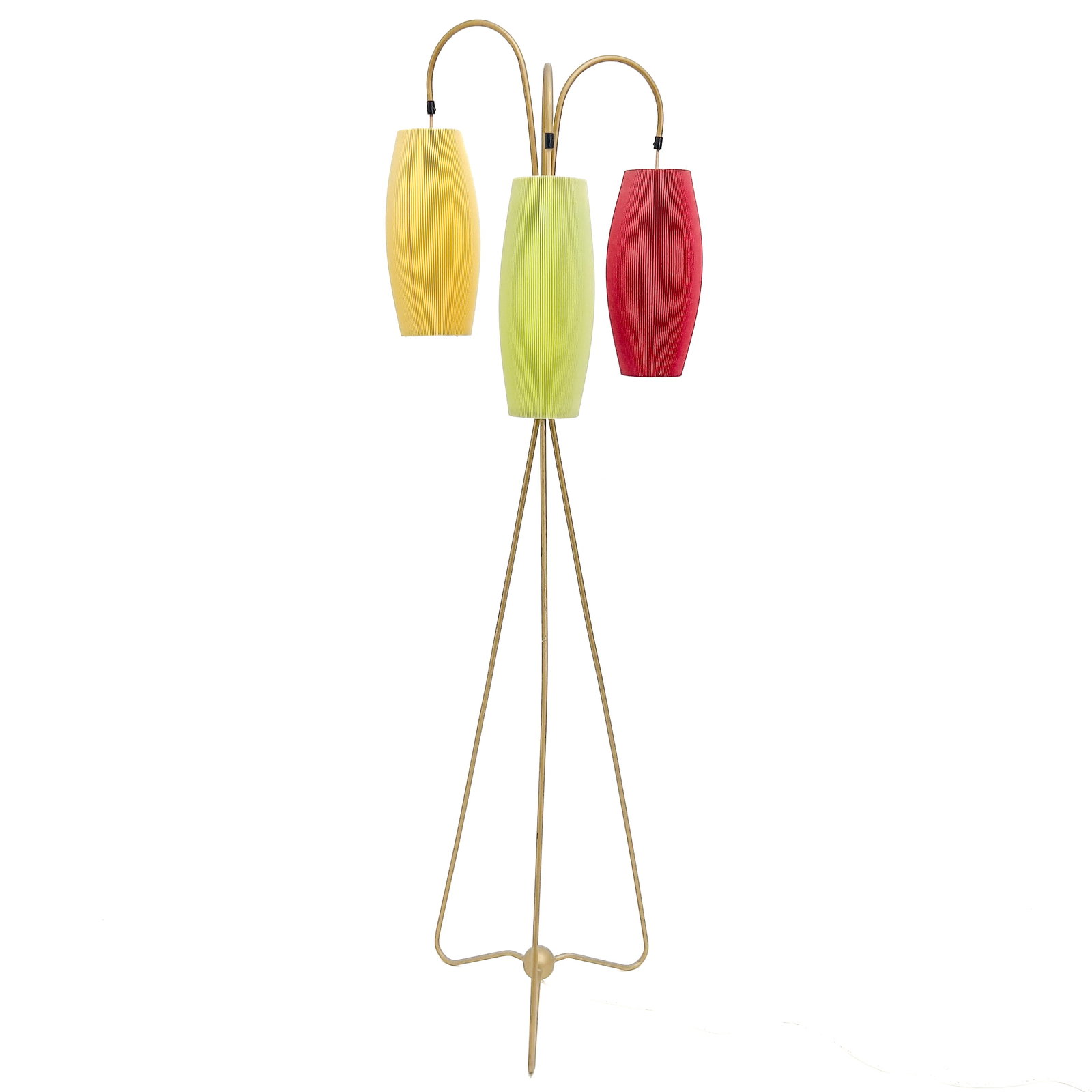 Mid-Century Modern Three-Light Tripod Floor Lamp (1 of 3)