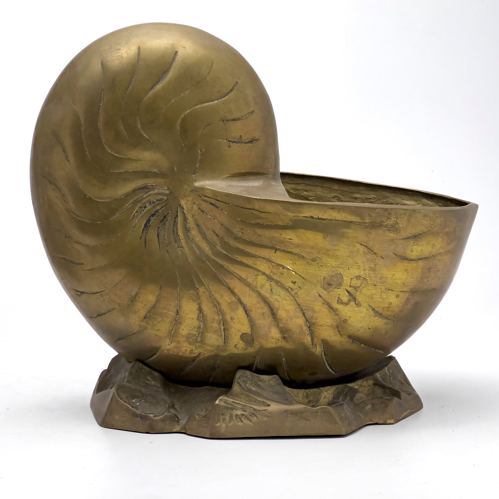 Brass Nautilus and Push Up Candlestick Group - 2