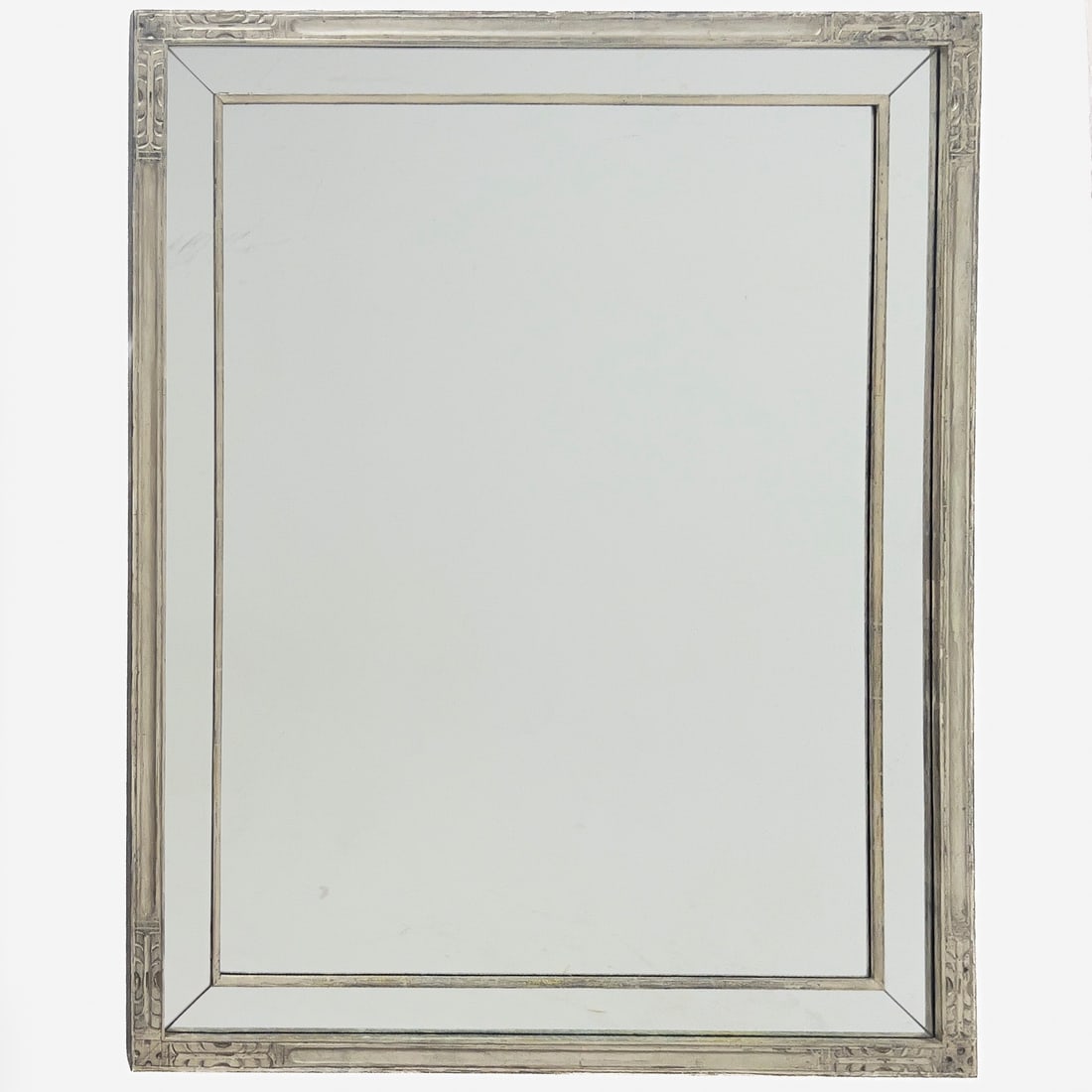 A Contemporary Carved Wood Wall Mirror (1 of 3)