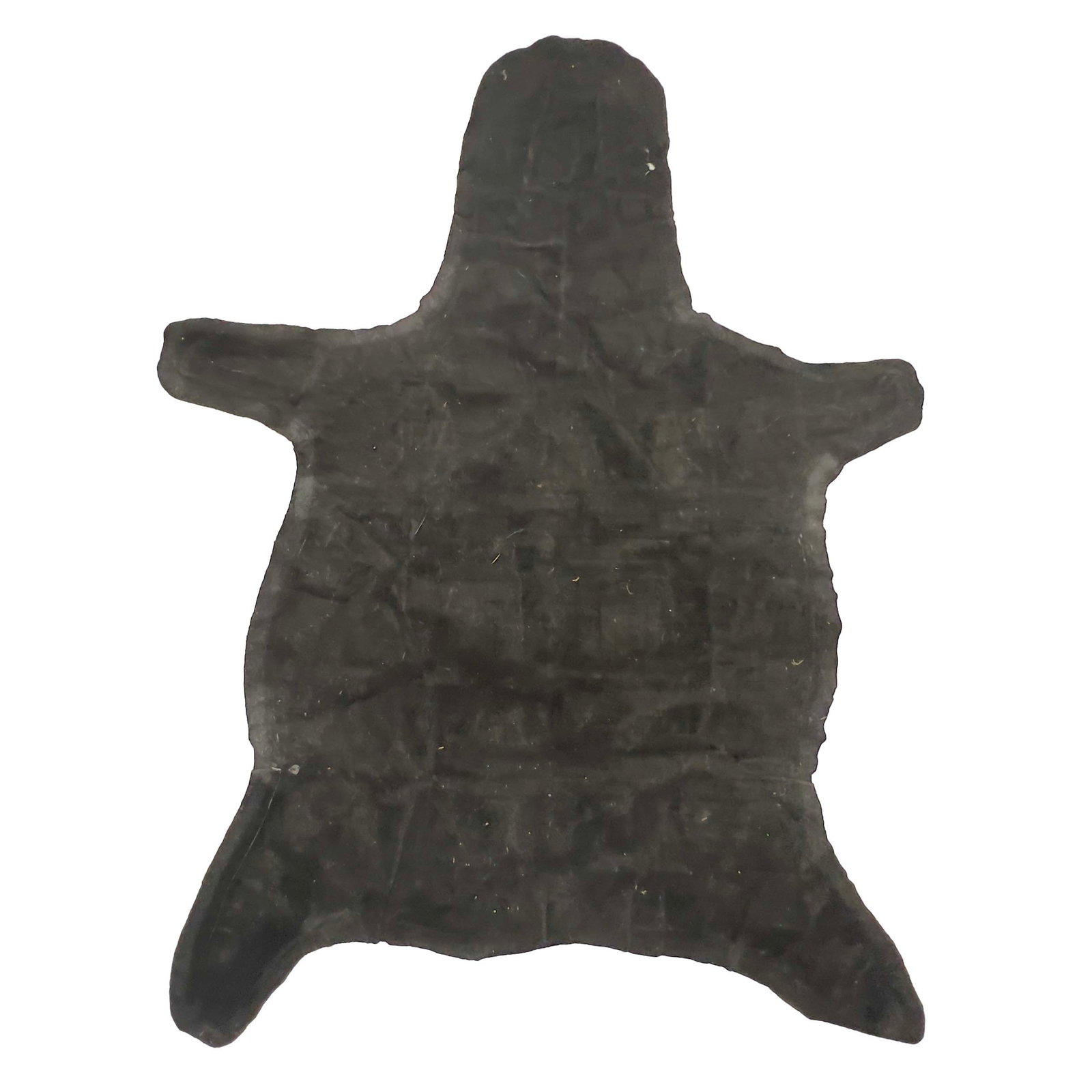 Zebra Hide Felt-Backed Rug - 4
