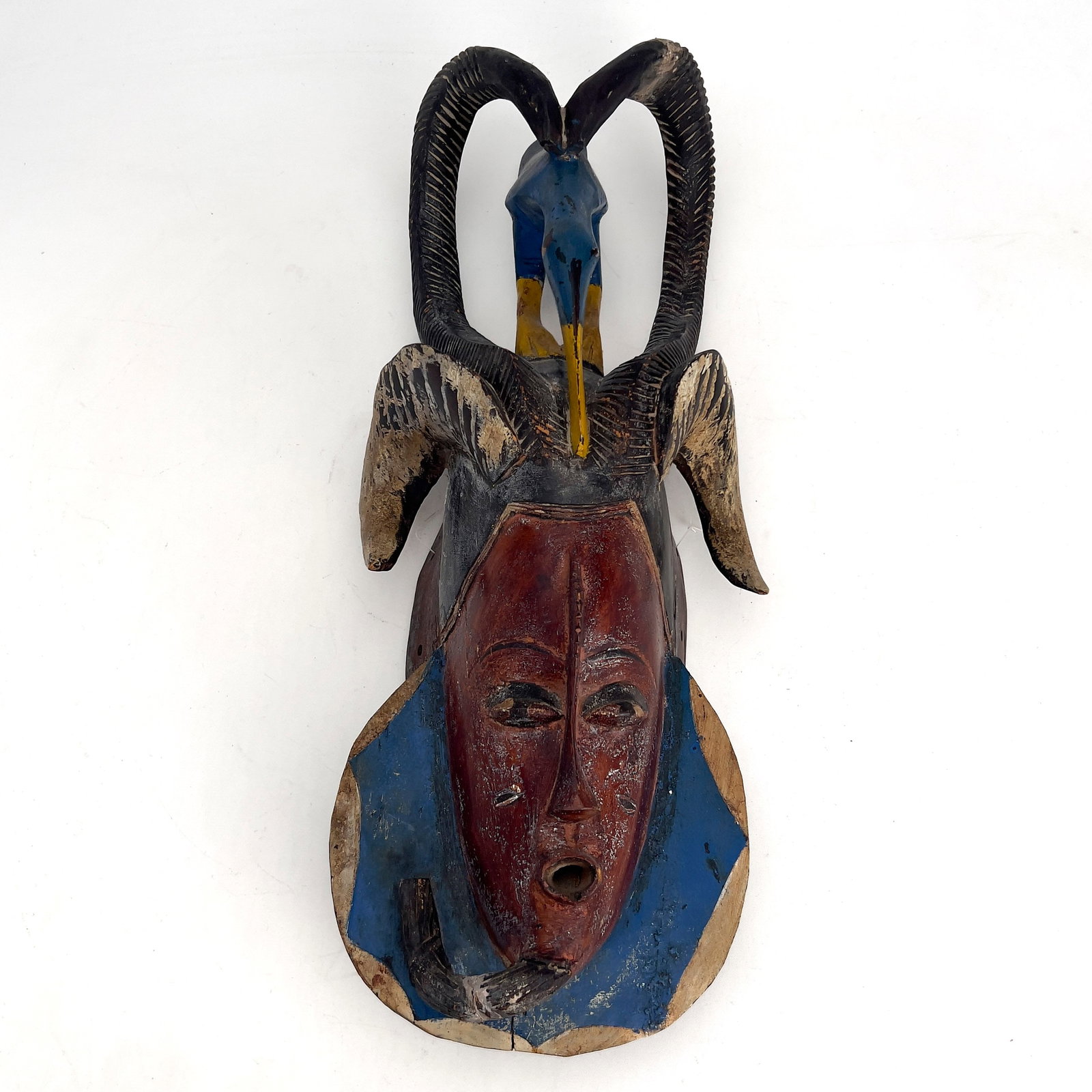 A West African Guro Polychrome Wooden Mask (1 of 4)