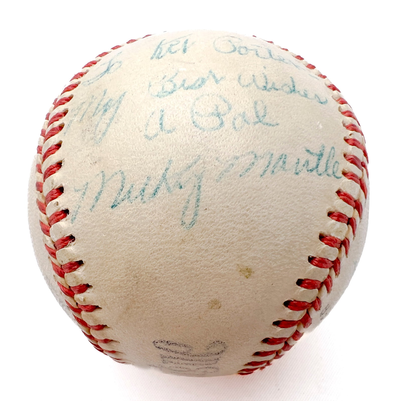 Mickey Mantle Signed Baseball