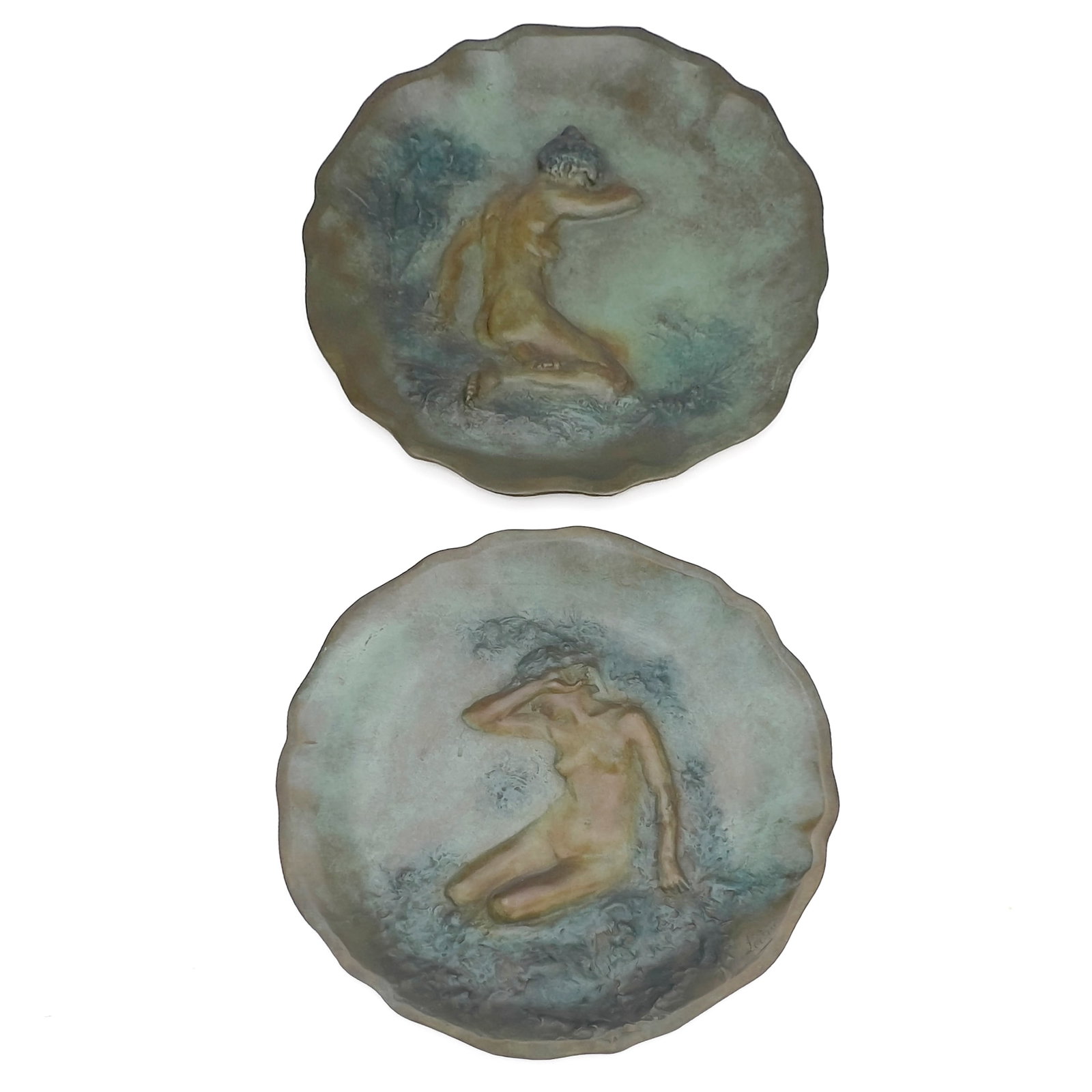 Auguste Ledru - Pair of Bronze Plaques (1 of 3)