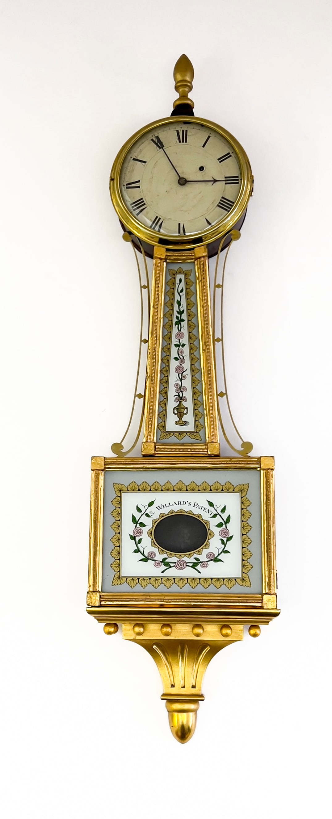 A Federal Style Replica of a Simon Willard Patent Banjo Wall Clock (1 of 4)