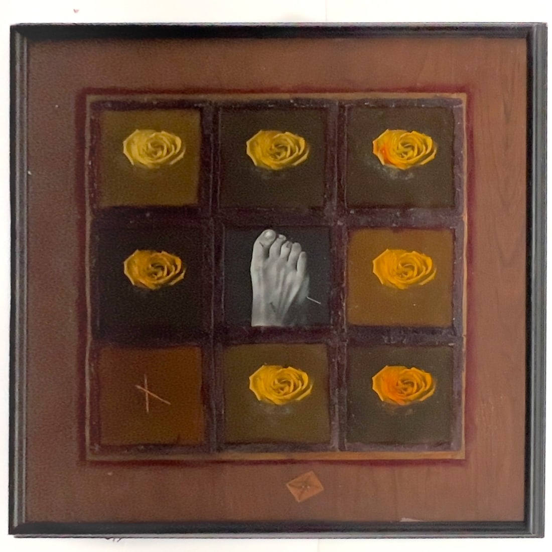 Victor Vasquez - Untitled: Lot 13 Victor Vasquez Puerto Rican (b. 1950) Untitled (1995) mixed media 44 1/4 x 43 inches Frame: 45 1/2 x 46 1/2 inches signed upper right and verso Frame details: wood frame with acrylic