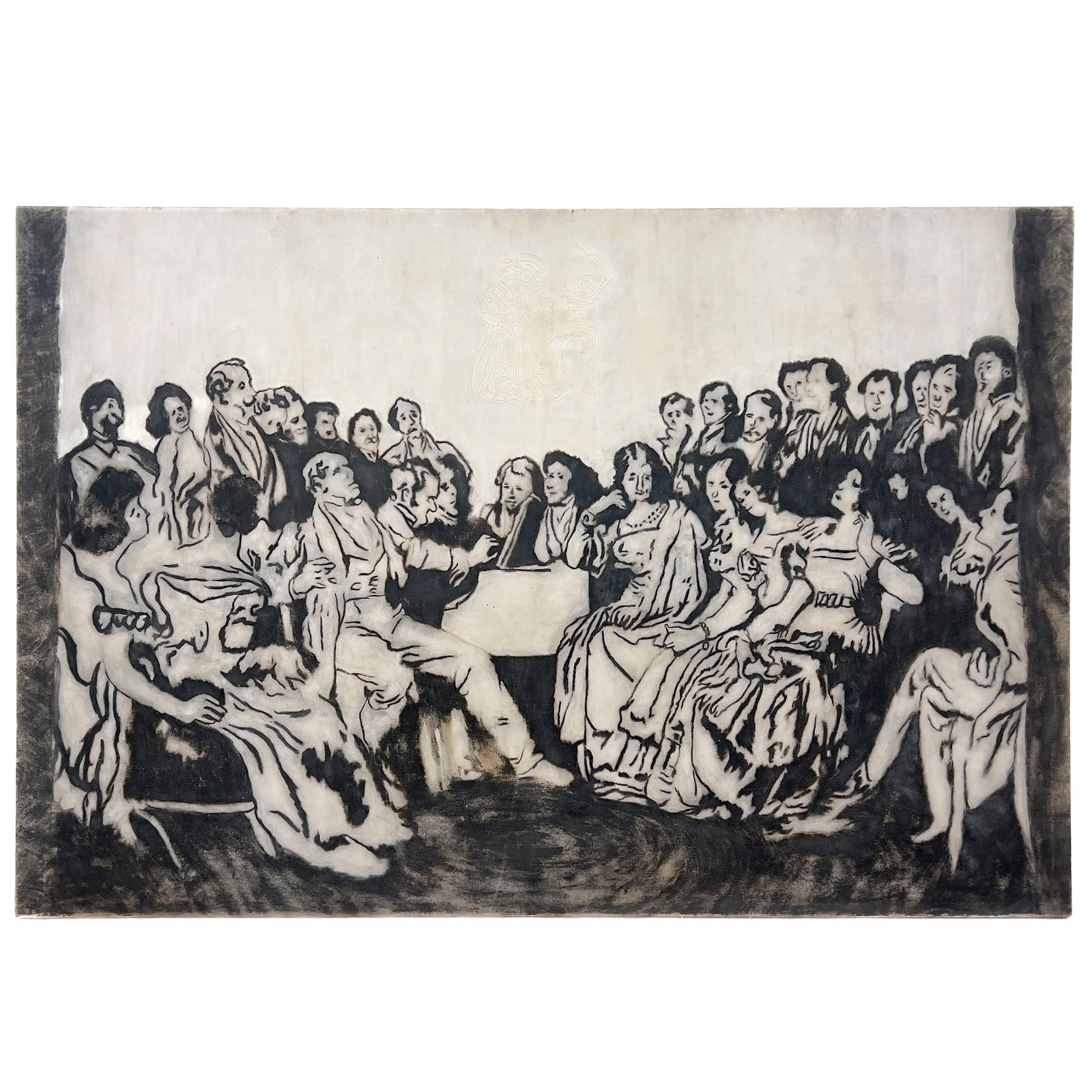 Walter Goldfarb - Dance Beneath Heaven and Hell: Lot 28 Walter Goldfarb Brazilian (b. 1964) Dance Beneath Heaven and Hell (2000) mixed media on canvas 60 x 88 inches Frame details: unframed Provenance: The Collection of Rosalía and Humberto