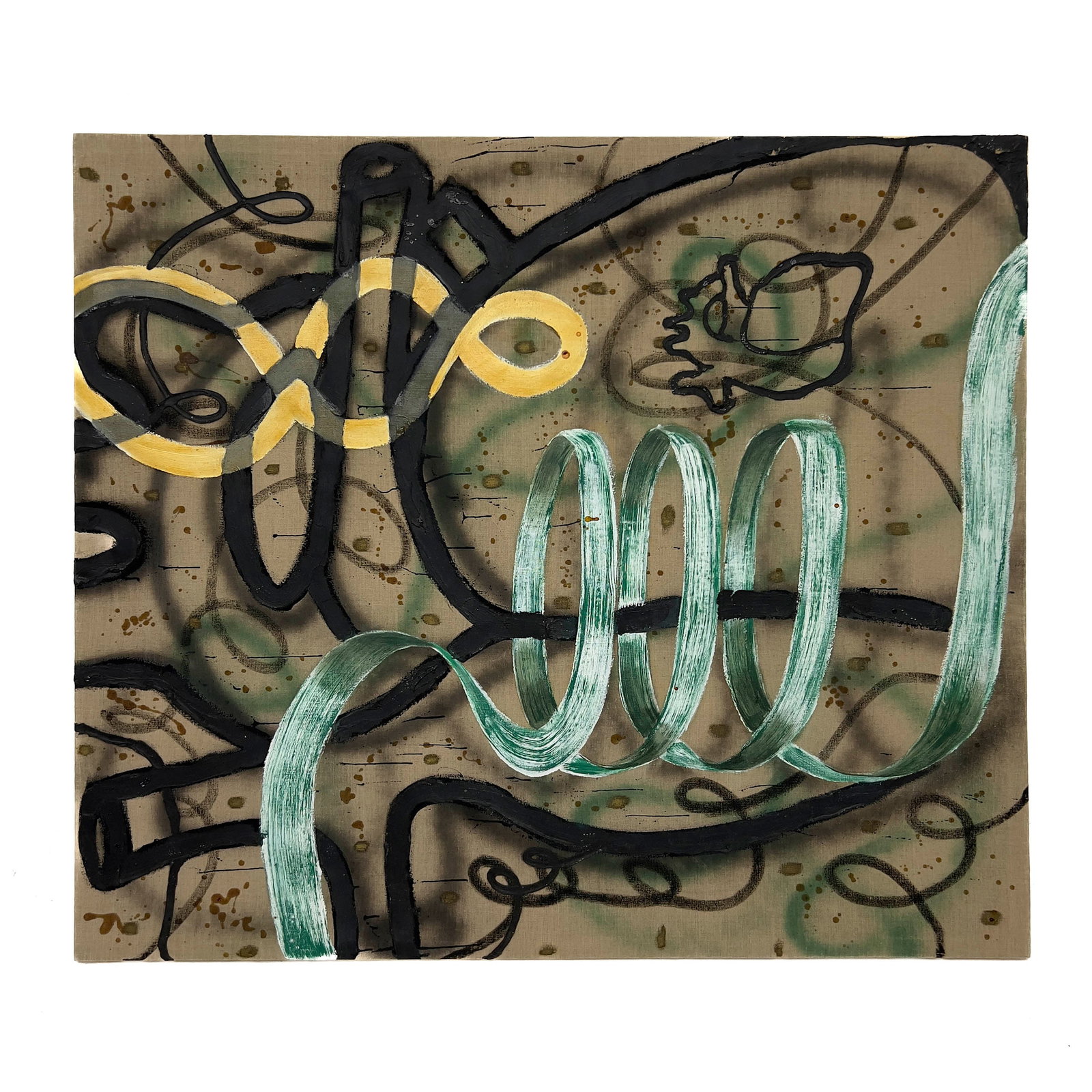 Joaquin Rodriguez - Untitled: Lot 41 Joaquin Rodriguez Costa Rican (1961-2016) Untitled (1992) mixed media on linen 50 x 58 inches signed verso Provenance: The Collection of Rosalía and Humberto Ugobono The Ugobono’s are base