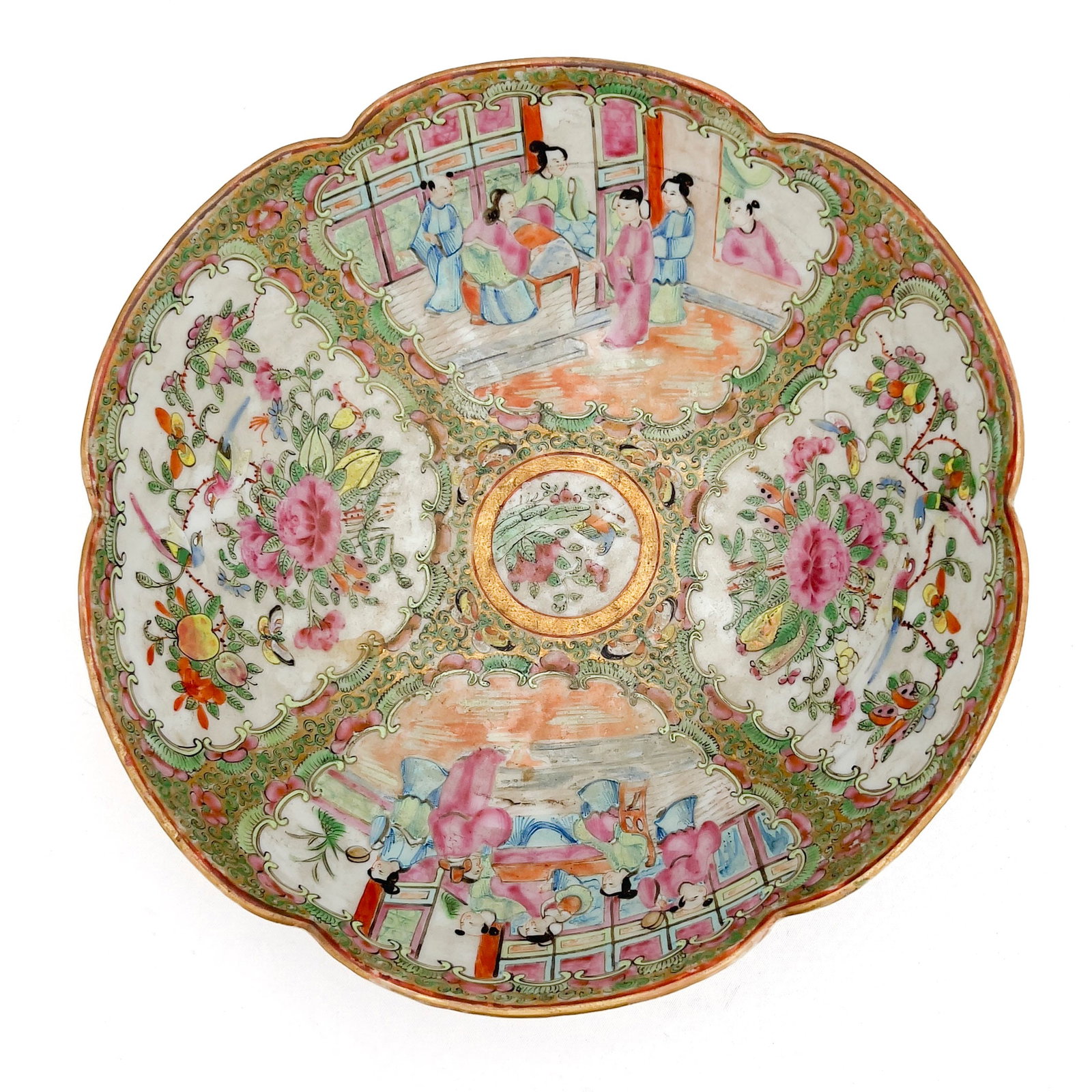 Chinese Export Famille Rose Medallion Bowl (1 of 3)