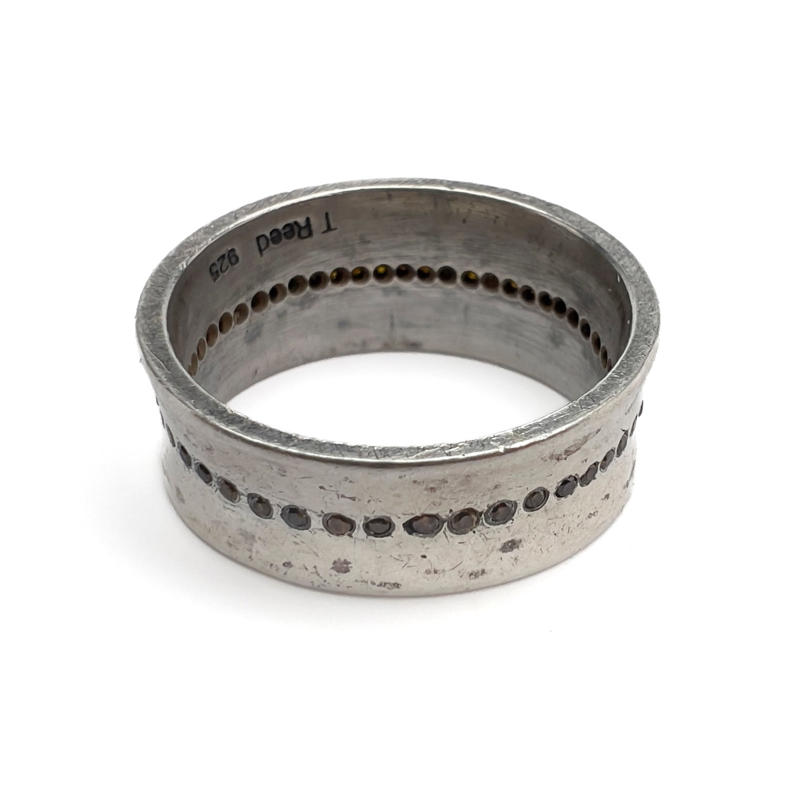 Todd Reed - Sterling Silver and Colored Diamond Eternity Ring (1 of 4)