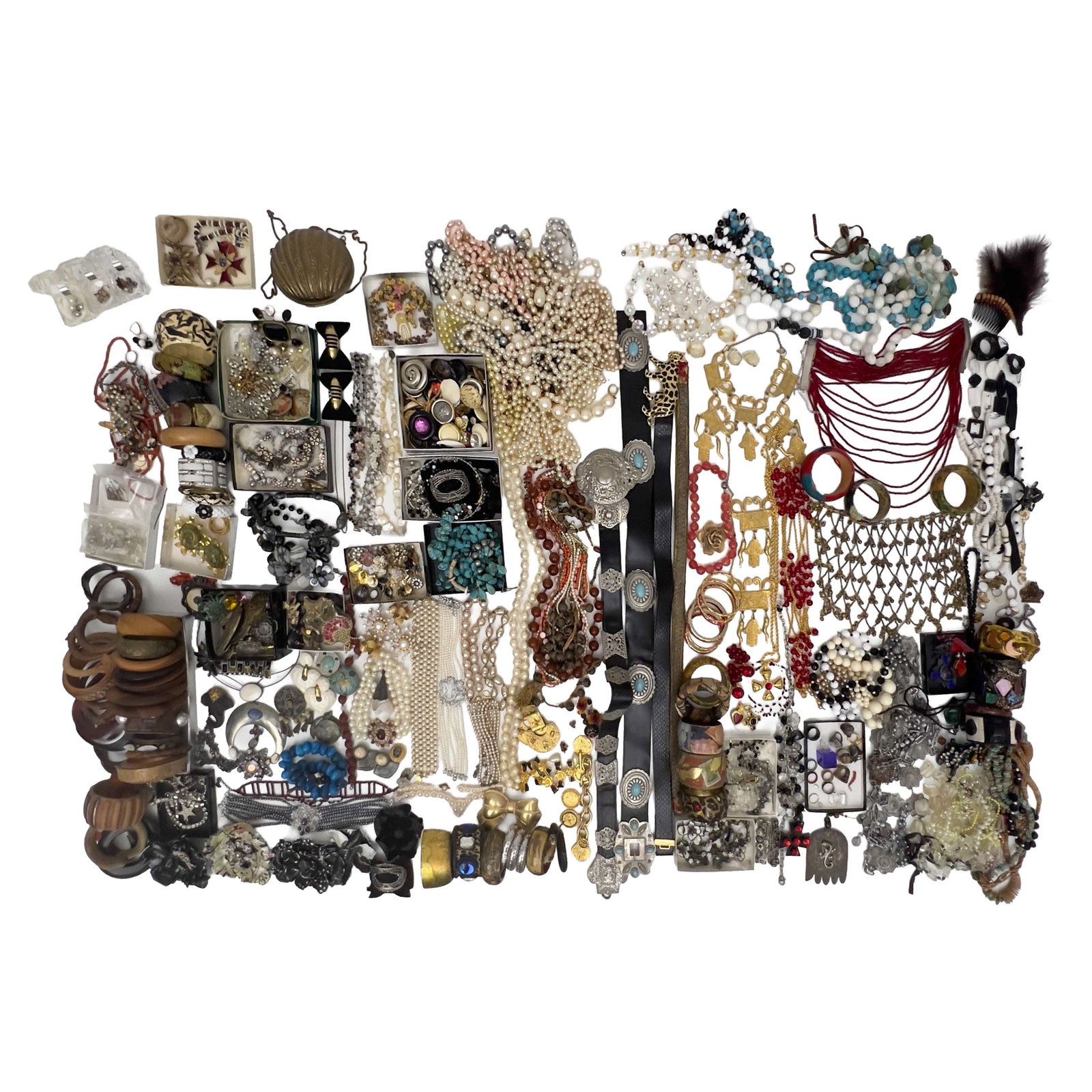 Large Collection of Mixed Costume Jewelry and Accessories, Various Makers (1 of 6)