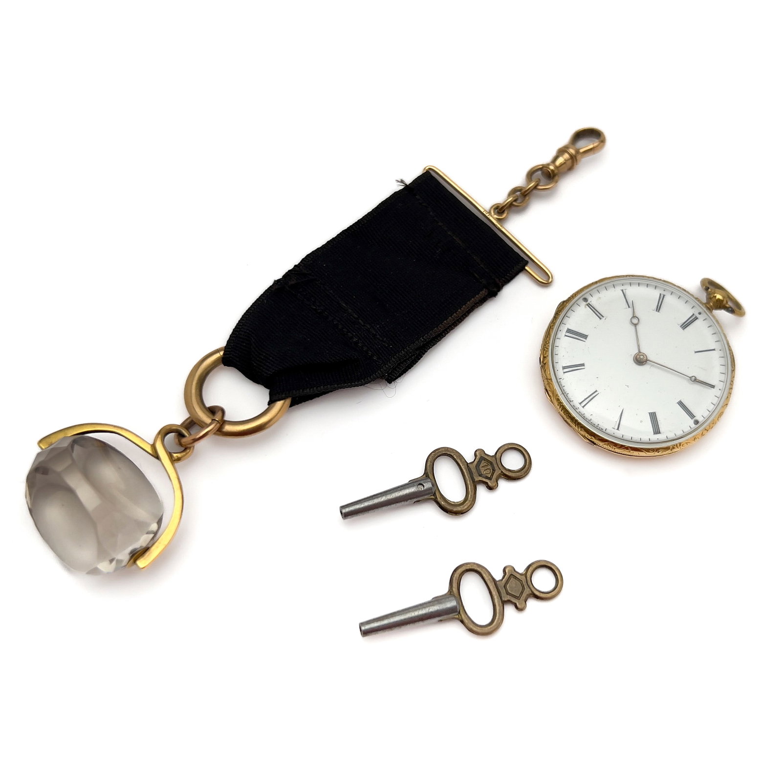 Vacheron Constantin - Open Face Pocket Watch: Lot 137 Vacheron Constantin Swiss manufacturer (Founded 1755) Open Face Pocket Watch (circa 1845) Description: An open-face mechanical pocket watch featuring an engine-turned metal case measuring 33 m