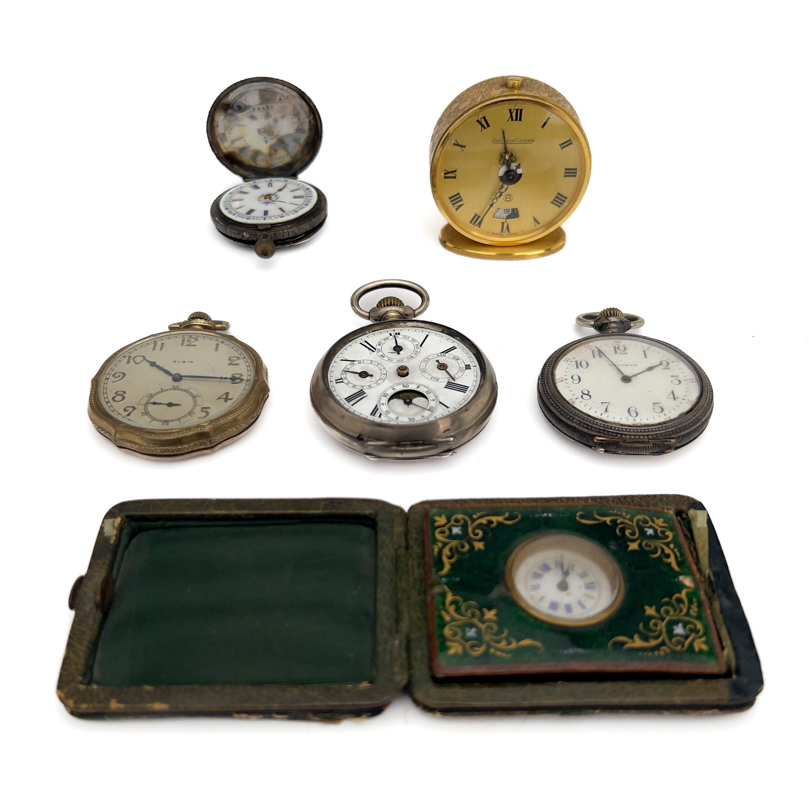 Group of Timepieces and Pocket Watches, Various Makers (1 of 4)