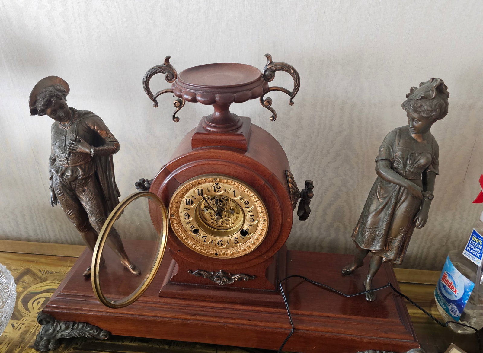 Lot to Come- Figural Mantel Clock (1 of 1)