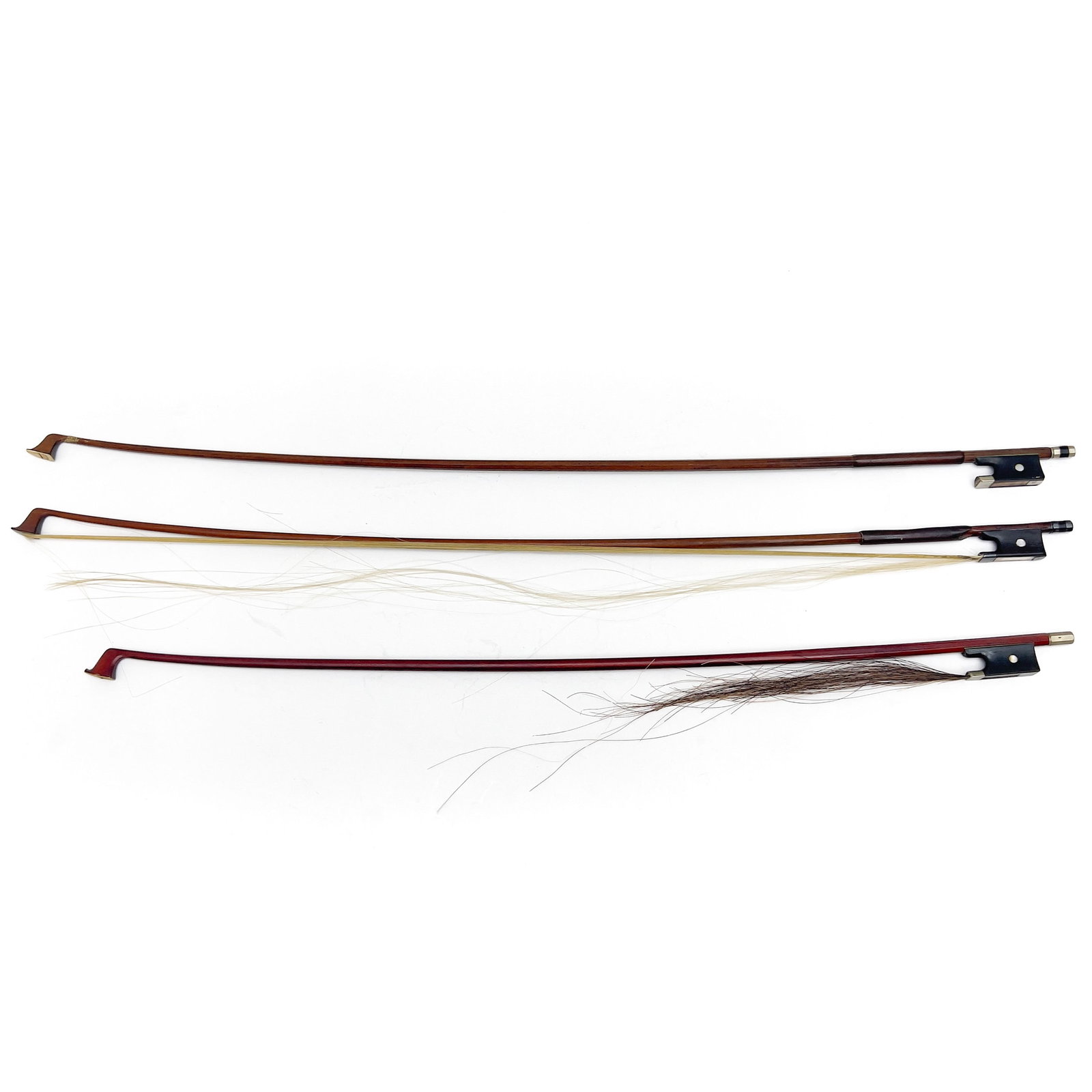 Three Violin Bows, One Stamped F.N. Voirin (1 of 3)