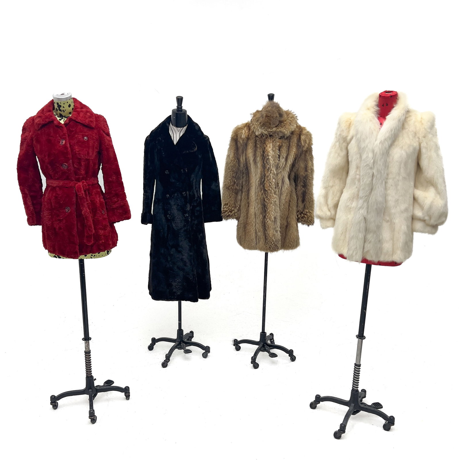 Collection of Four Vintage Petite Fur Coats, Various Makers (1 of 11)