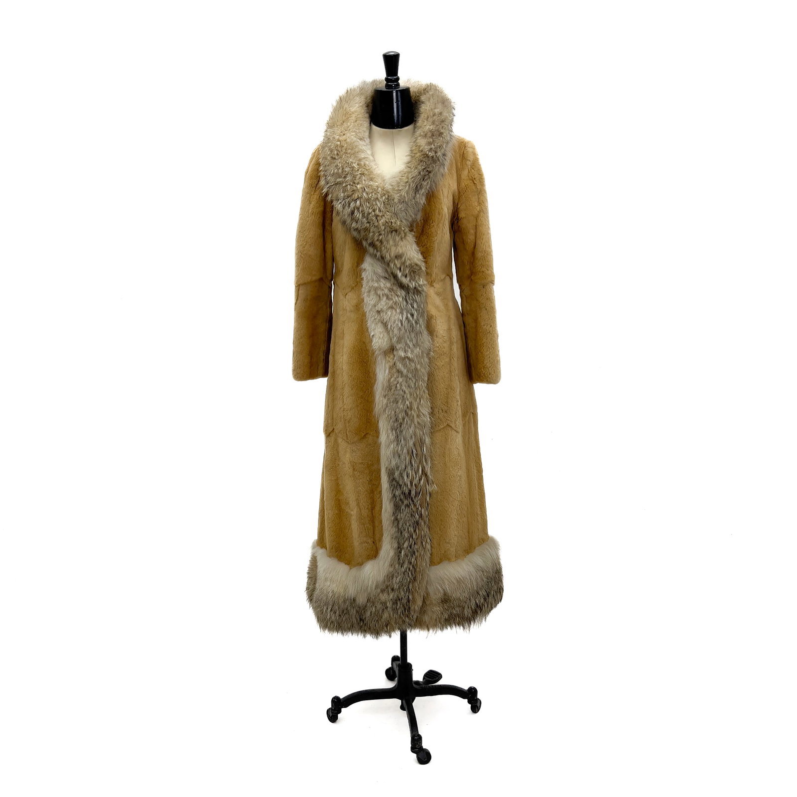 Miss Bergdorf Full-Length Tan Mink Coat (1 of 5)