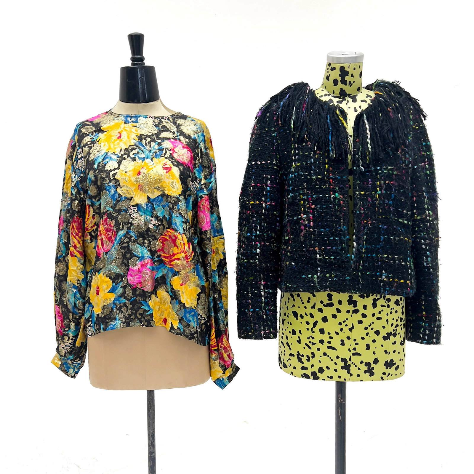 Christian Lacroix - Luxe Jacket and Blouse Group: Lot 185 Christian Lacroix French Designer (founded 1987) Luxe Jacket and Blouse Group (Late 20th/Early 21st Century) Wool, Acrylic, Silk, Polyester, Nylon, Rayon, Lurex each with Christian Lacroix