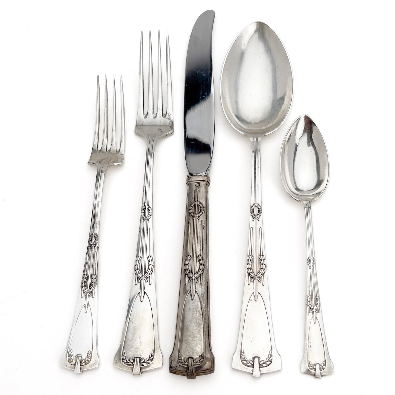Partial French Sterling Silver Flatware Set (1 of 4)