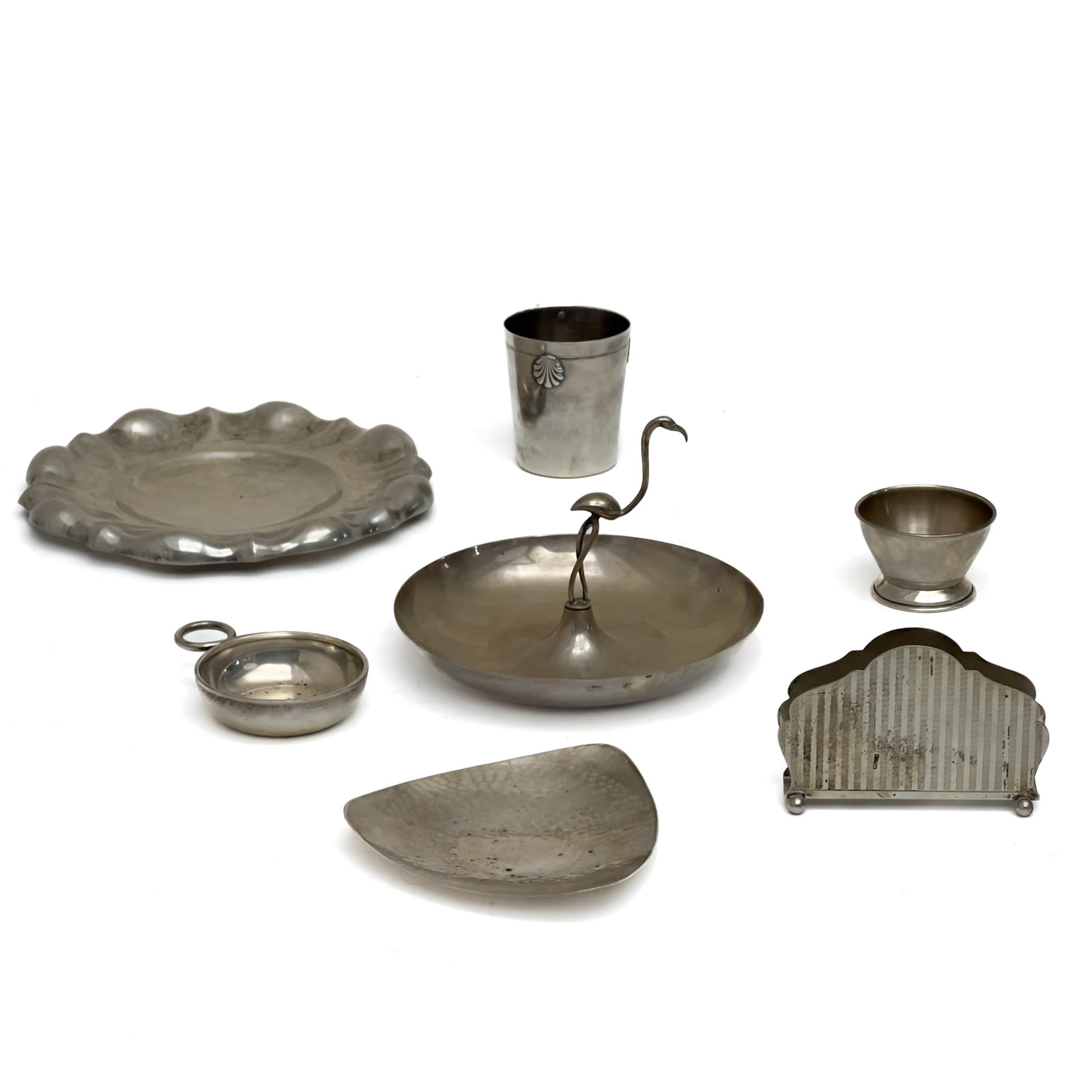 A Group of Sterling Silver Table Articles Including a Bulgari Porringer (1 of 4)