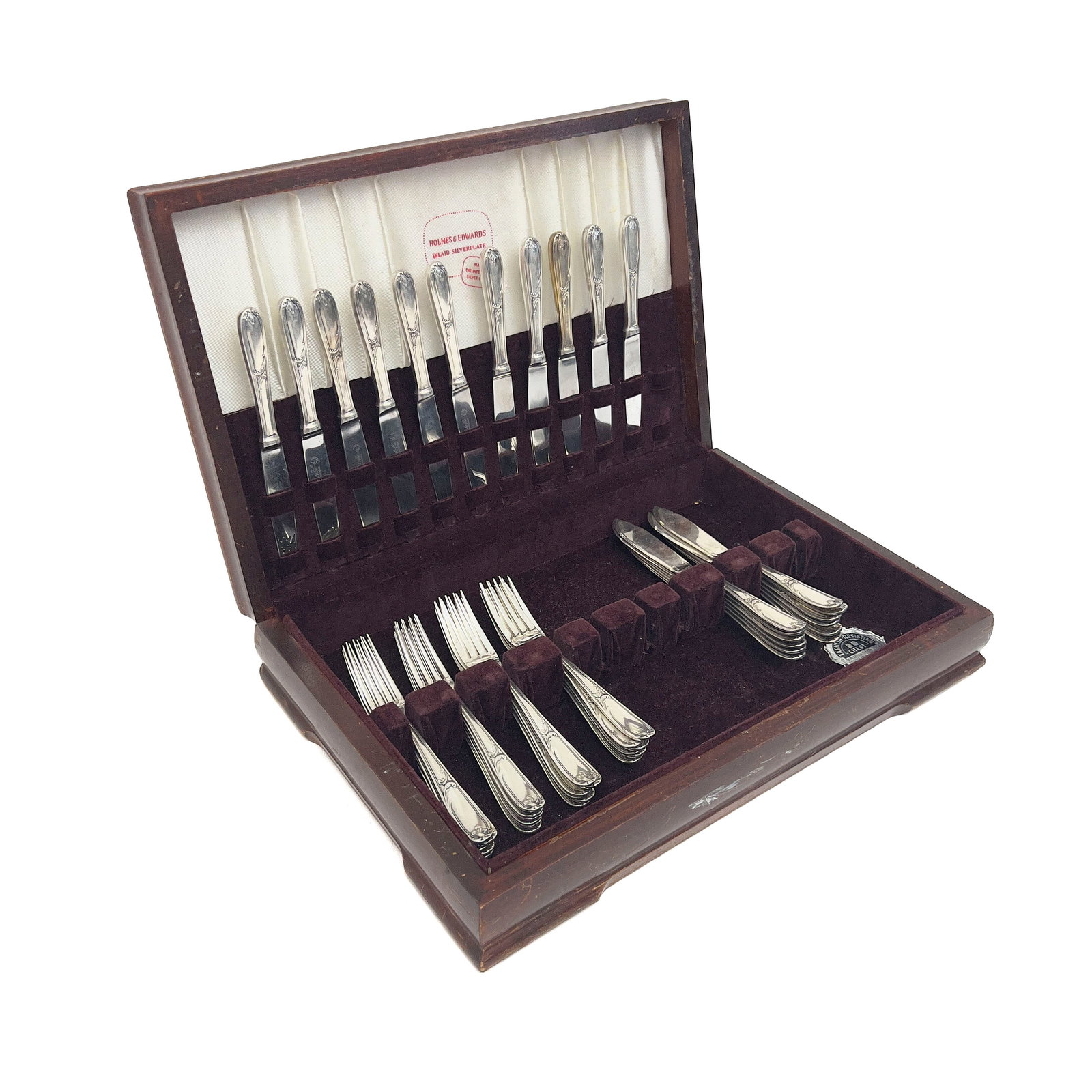 Christofle - Silver-Plated Flatware Group: Lot 227 Christofle French Manufacturer (Founded 1830) Silver-Plated Flatware Group (20th Century) Silver plate stamped Description: An assembled 47-piece silver-plated flatware service by Maison
