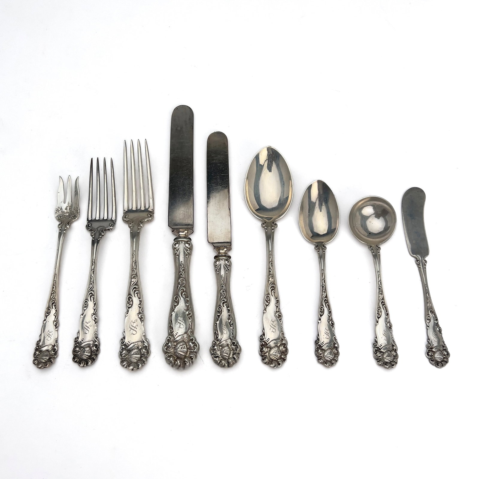 Alvin - Edward VII Silver Flatware Service for 12 (1 of 4)