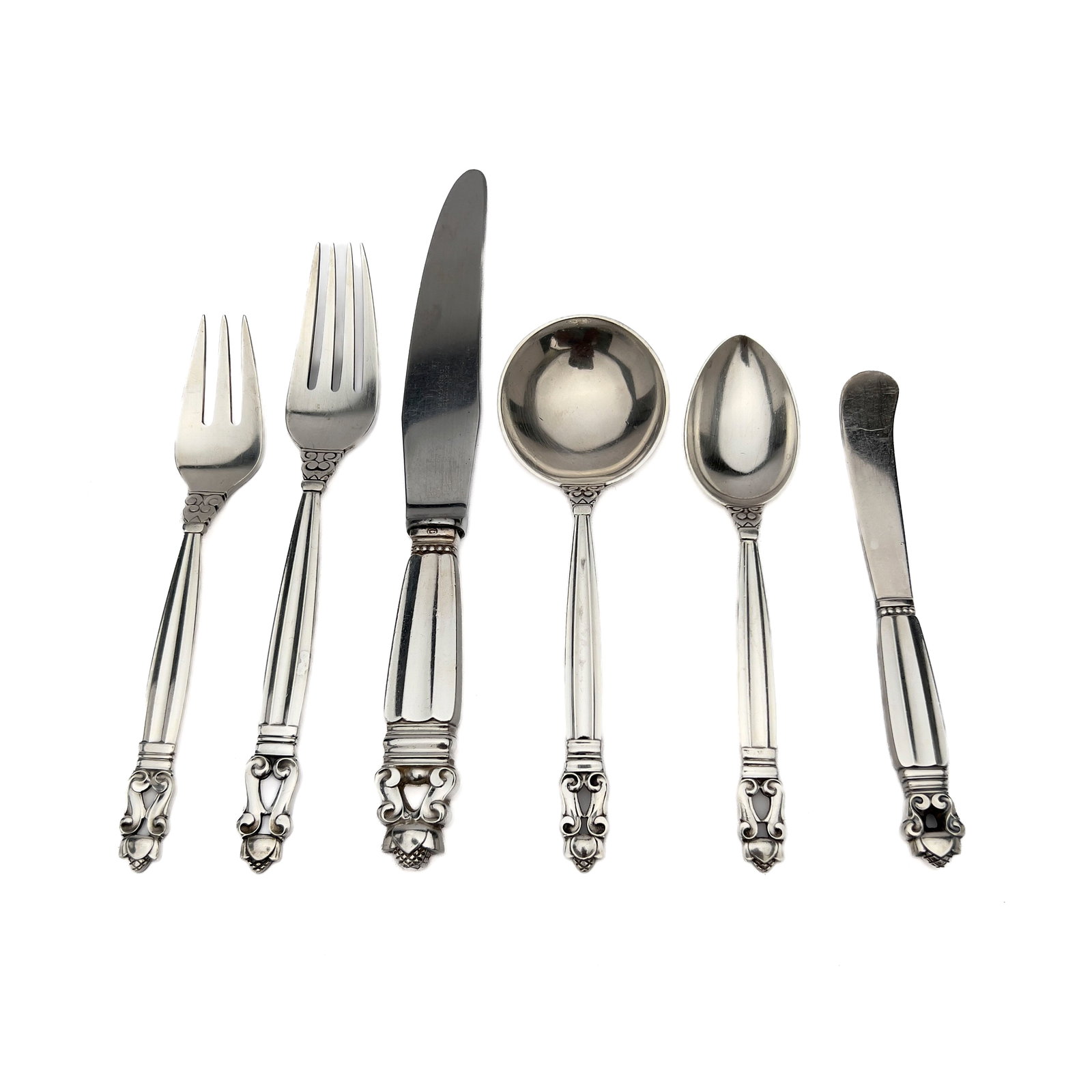 Georg Jensen - Acorn service for 4 (1 of 4)