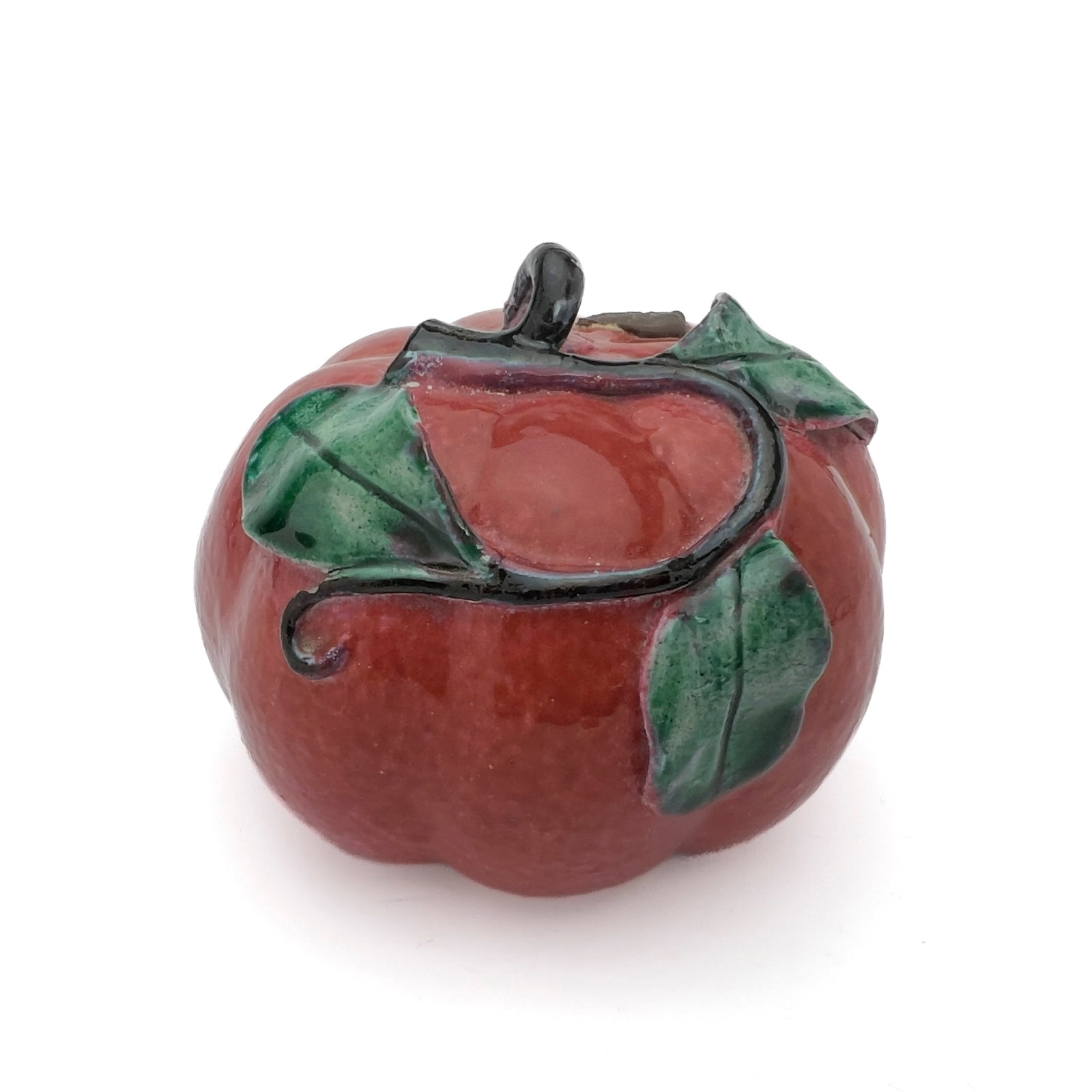 Chinese Export Molded Porcelain Temple Altar Fruit: Lot 254 Chinese Export Molded Porcelain Temple Altar Fruit (Late Qing Dynasty, c. 1880–1910) Porcelain, glaze, enamel 3 x 4 x 4 inches wax seal Description: An individually molded Chinese export por