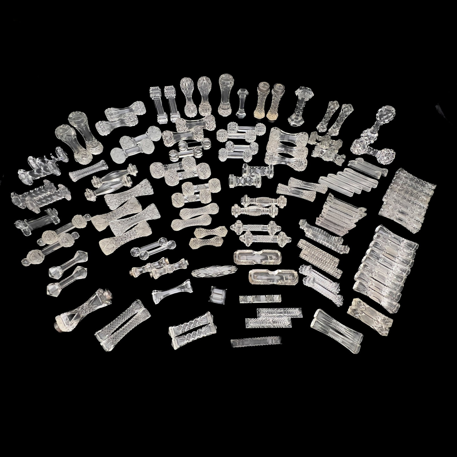 100 + Crystal and Glass Knife Rests and Place Card Holders (1 of 3)