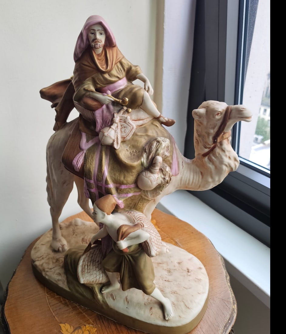 Lot to Come - Royal Dux Bohemia Porcelain Camel Rider (1 of 1)