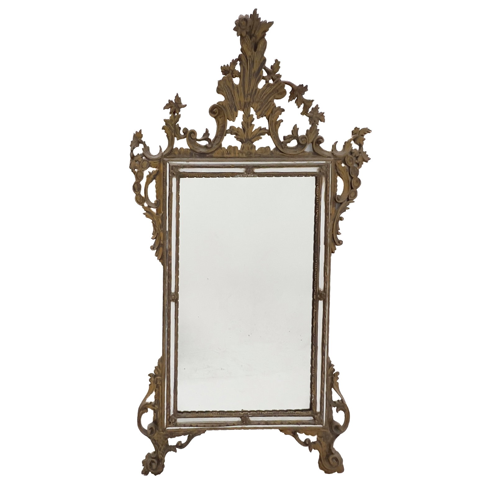 A Chippendale Style Carved Gilt-Wood Wall Mirror (1 of 3)